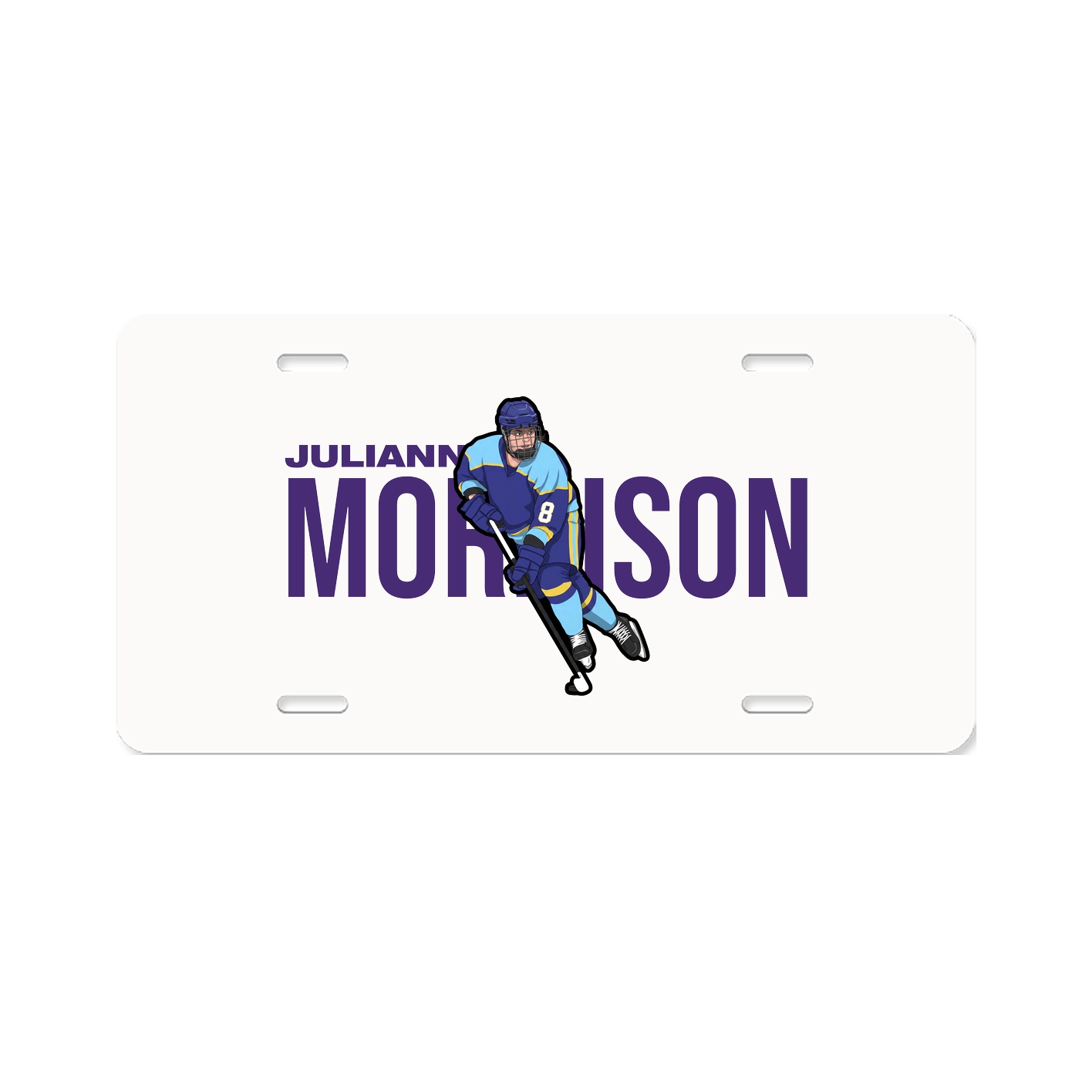 License Plate — Player Name in Classic