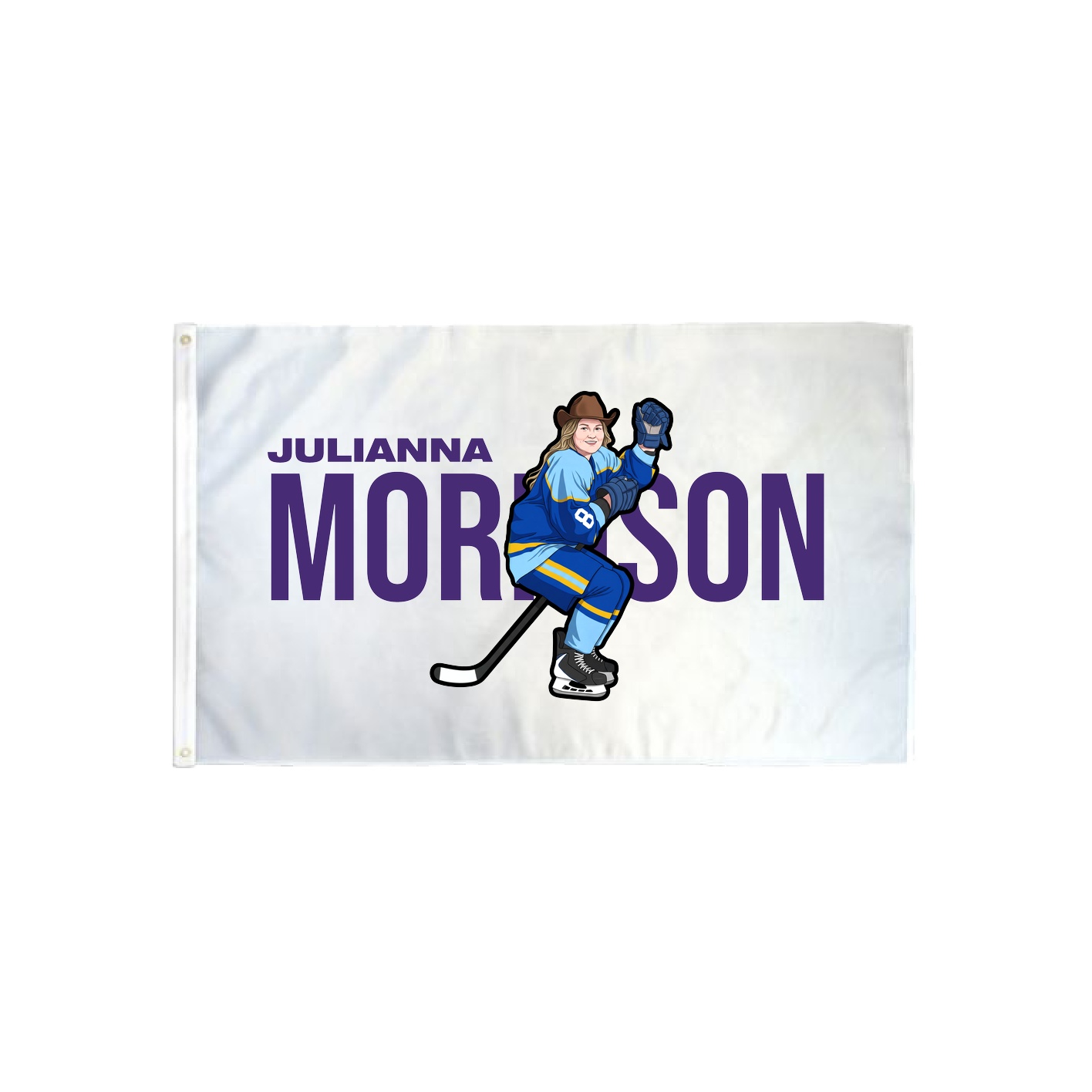 3x5 Flag — Player Name in Classic