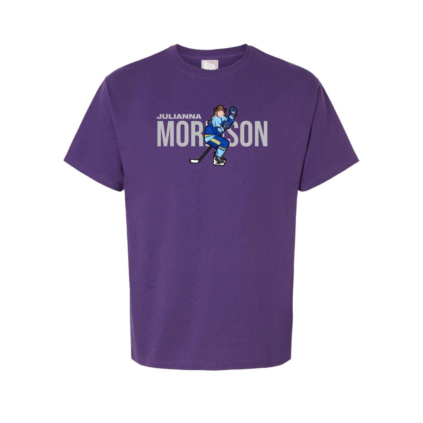 Youth Tee — Player Name in Purple