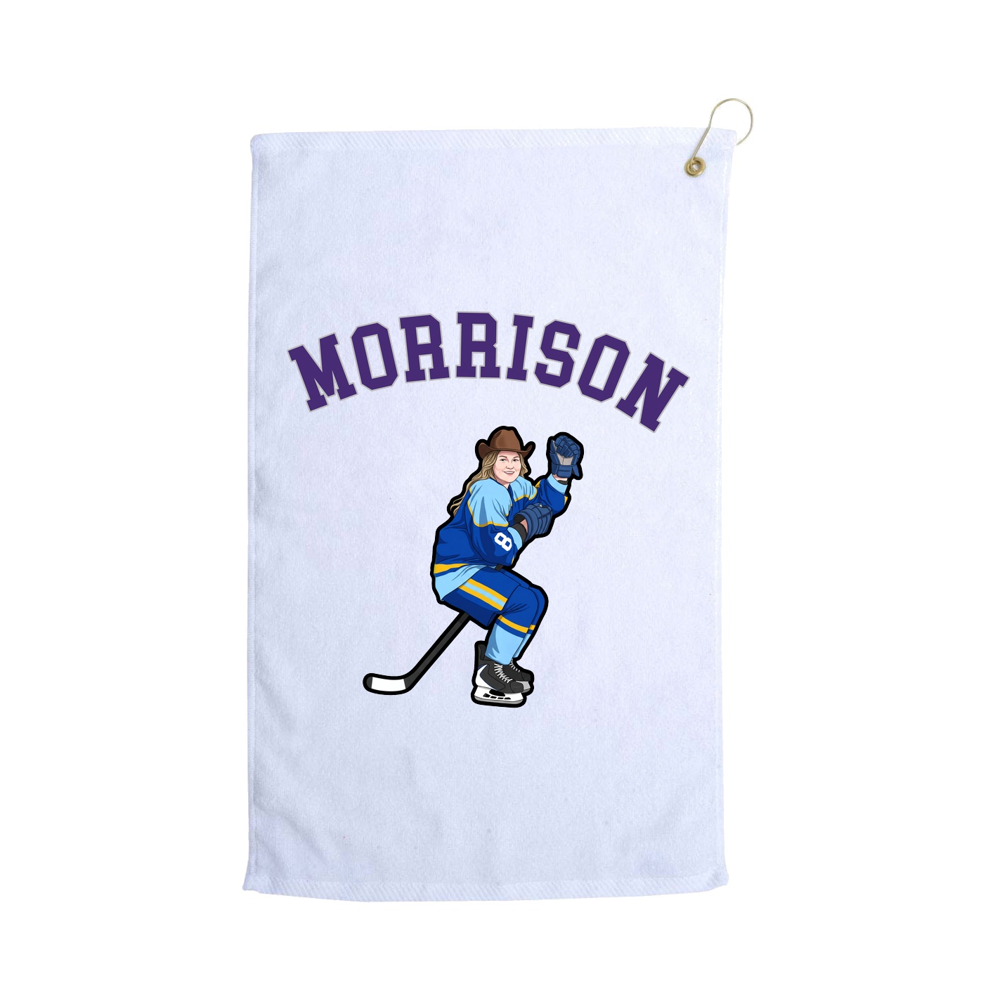 Golf Towel — Shirsey Arch in White