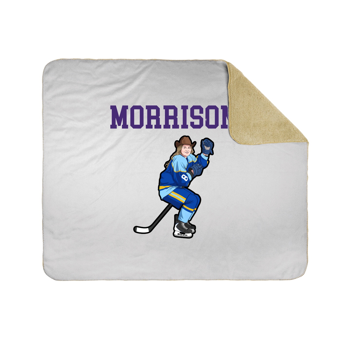 Throw Blanket — Shirsey in White
