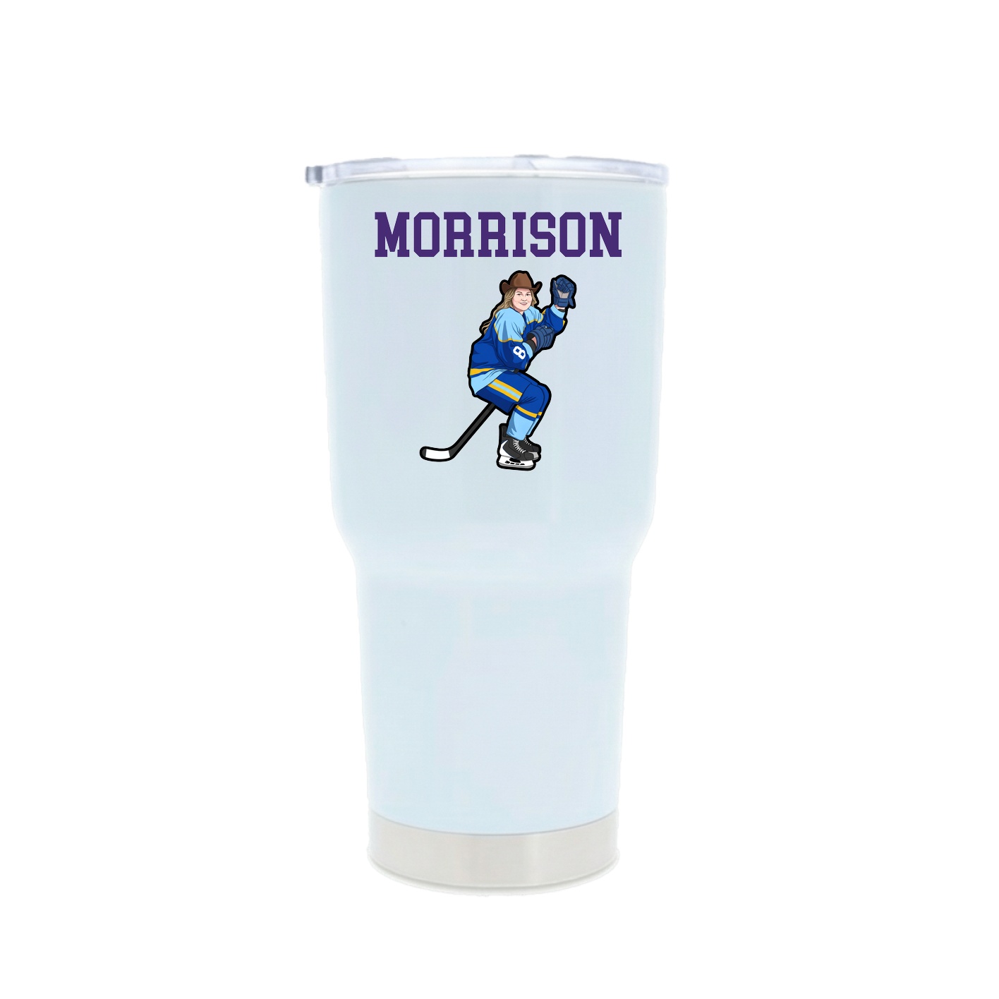 30oz Stainless Steel Tumbler — Shirsey in White