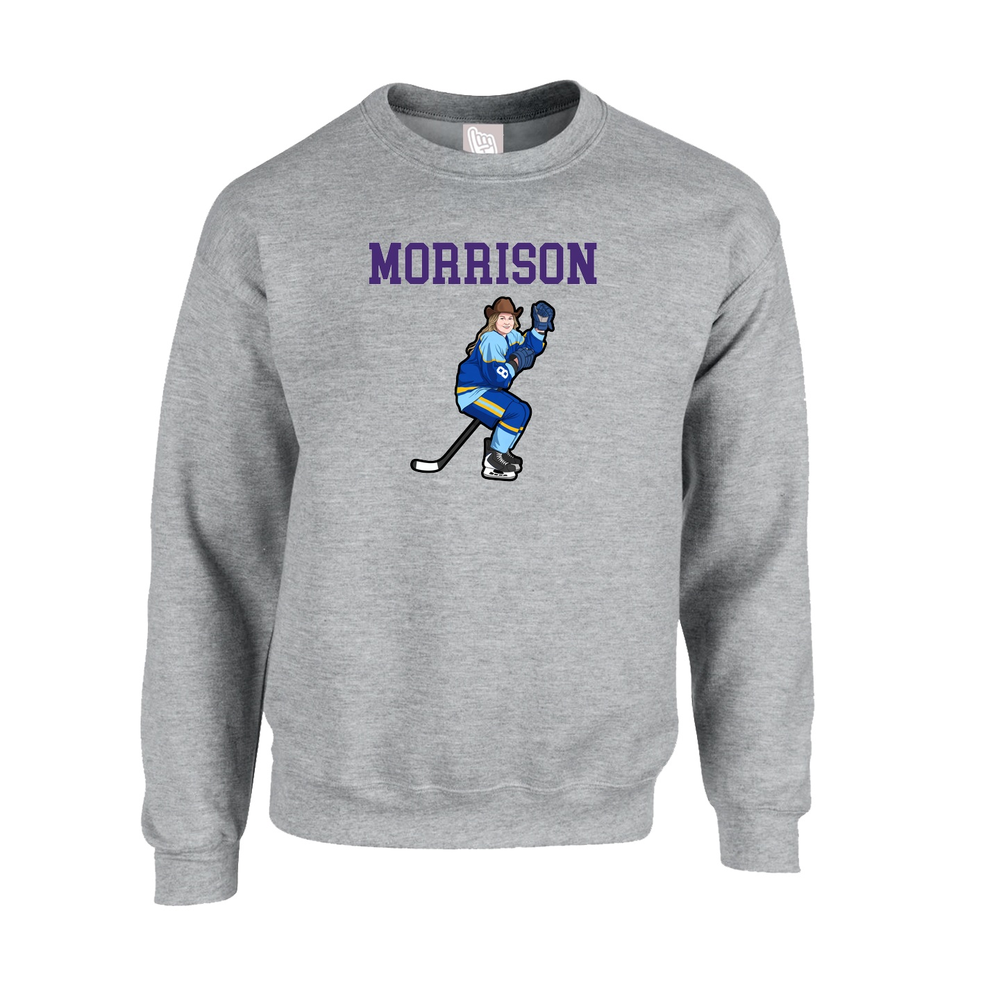 Fleece Crew — Shirsey in Grey