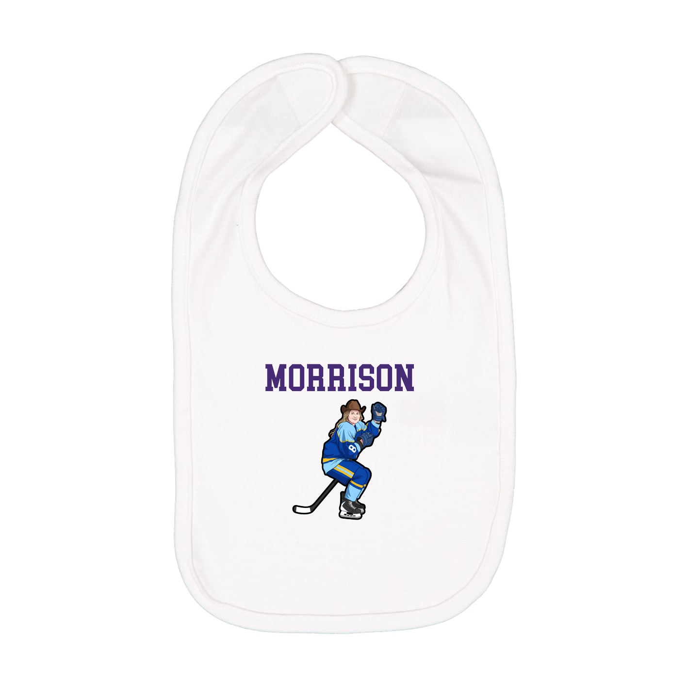 Infant Bib — Shirsey in White