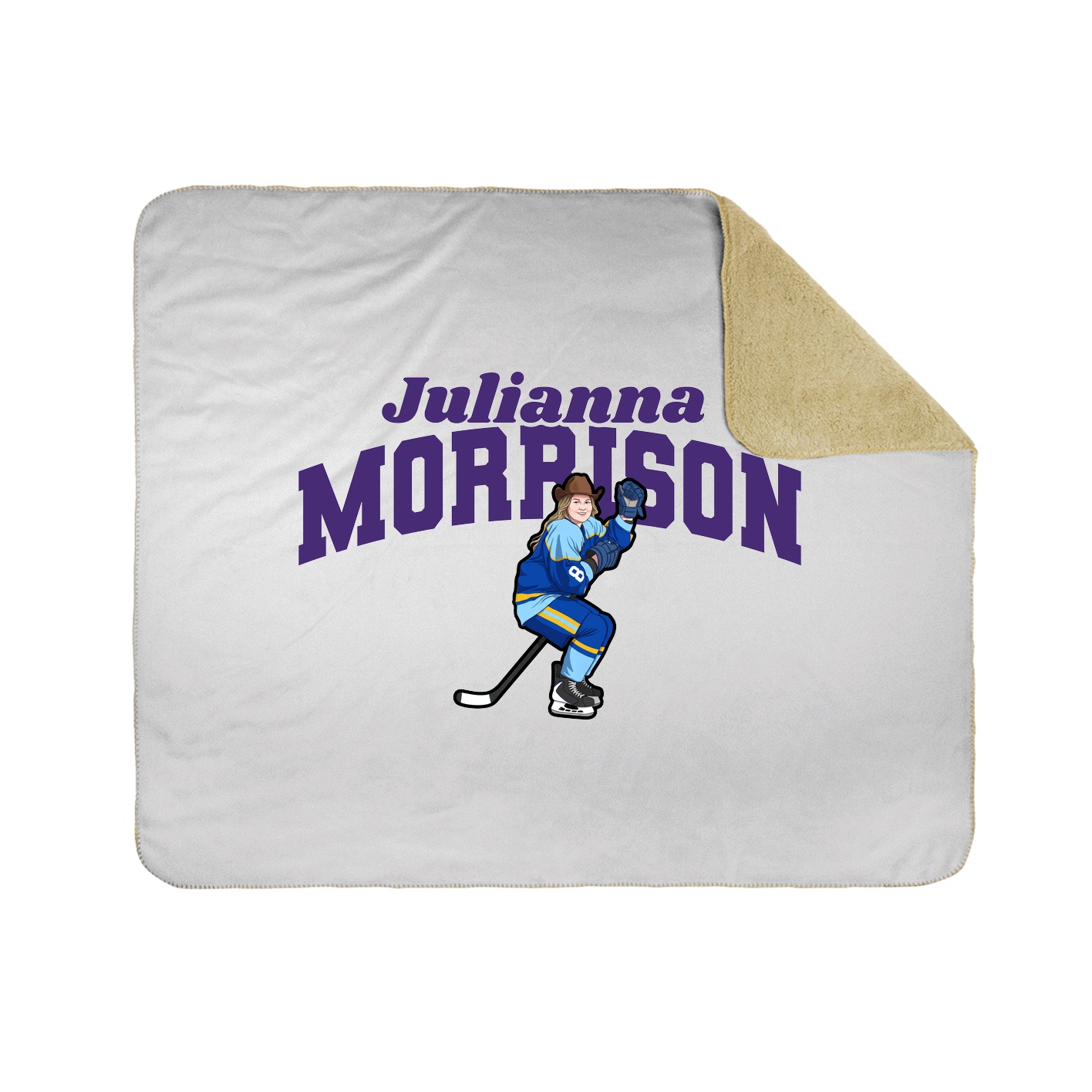 Throw Blanket — Signature Arch in White