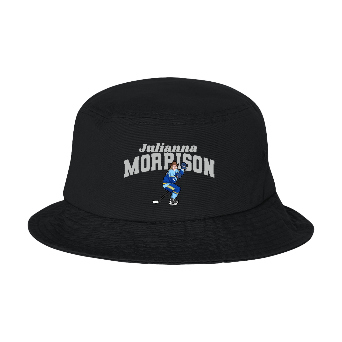 Bucket Cap — Signature Arch in Black
