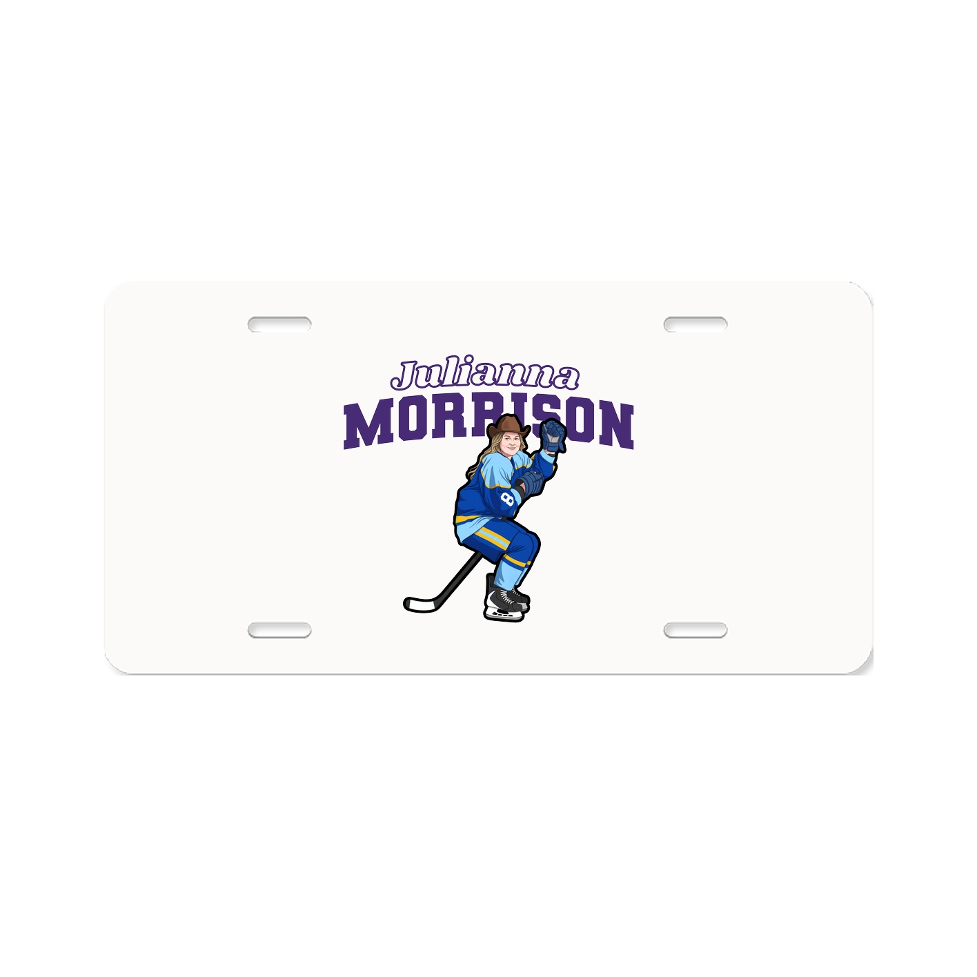 License Plate — Name Arch in Classic