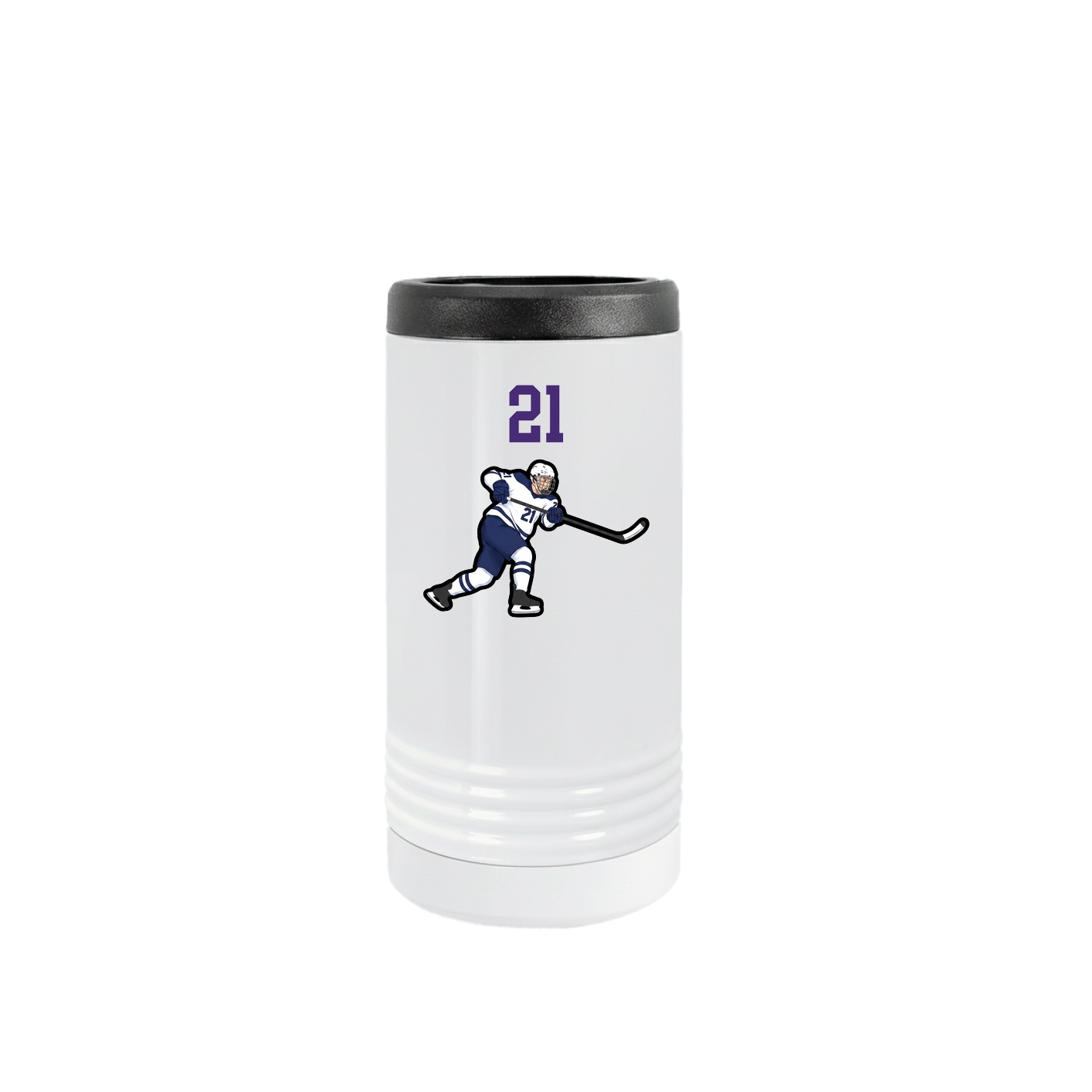 Slim Beverage Holder — Number Top in White