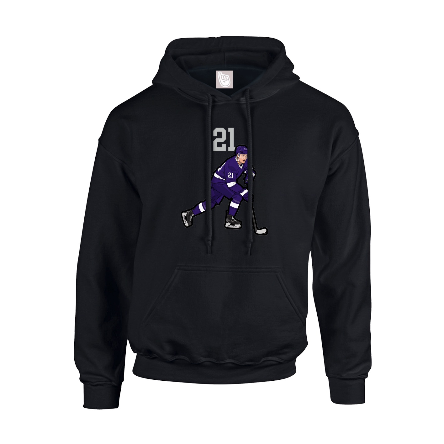Hoodie — Number Top in Black