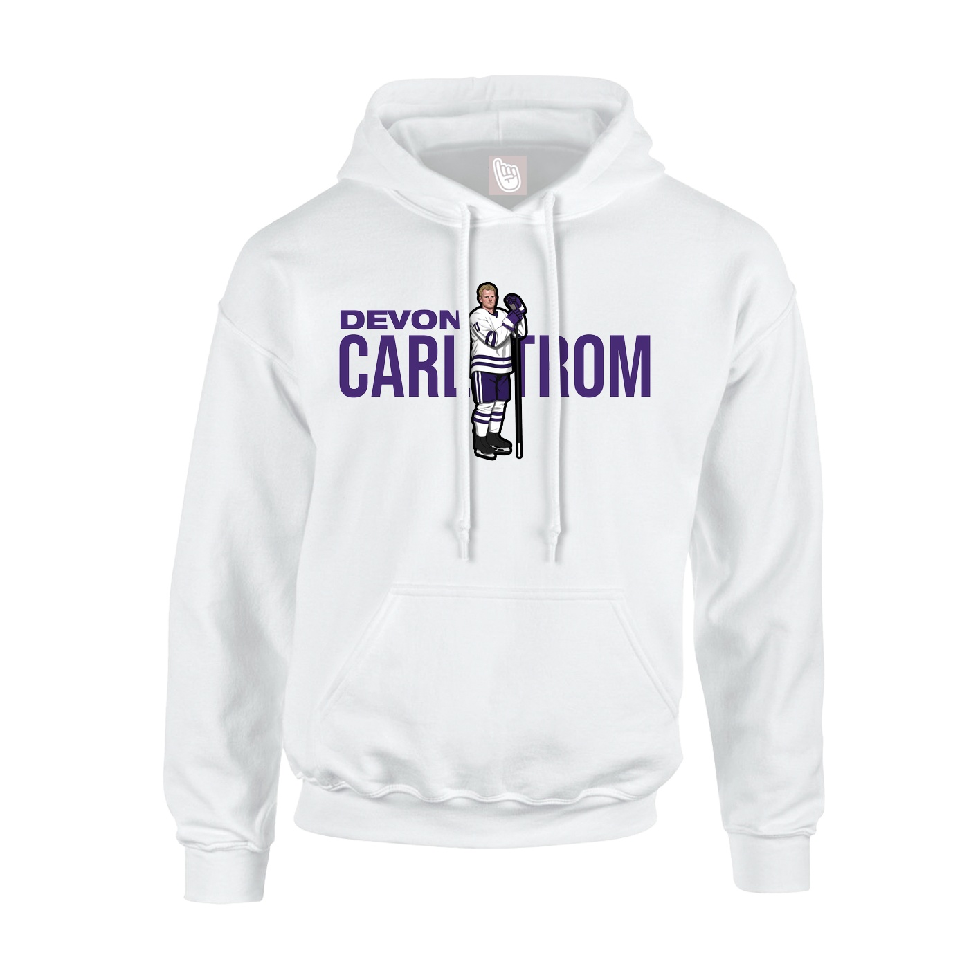 Youth Hoodie — Player Name in White
