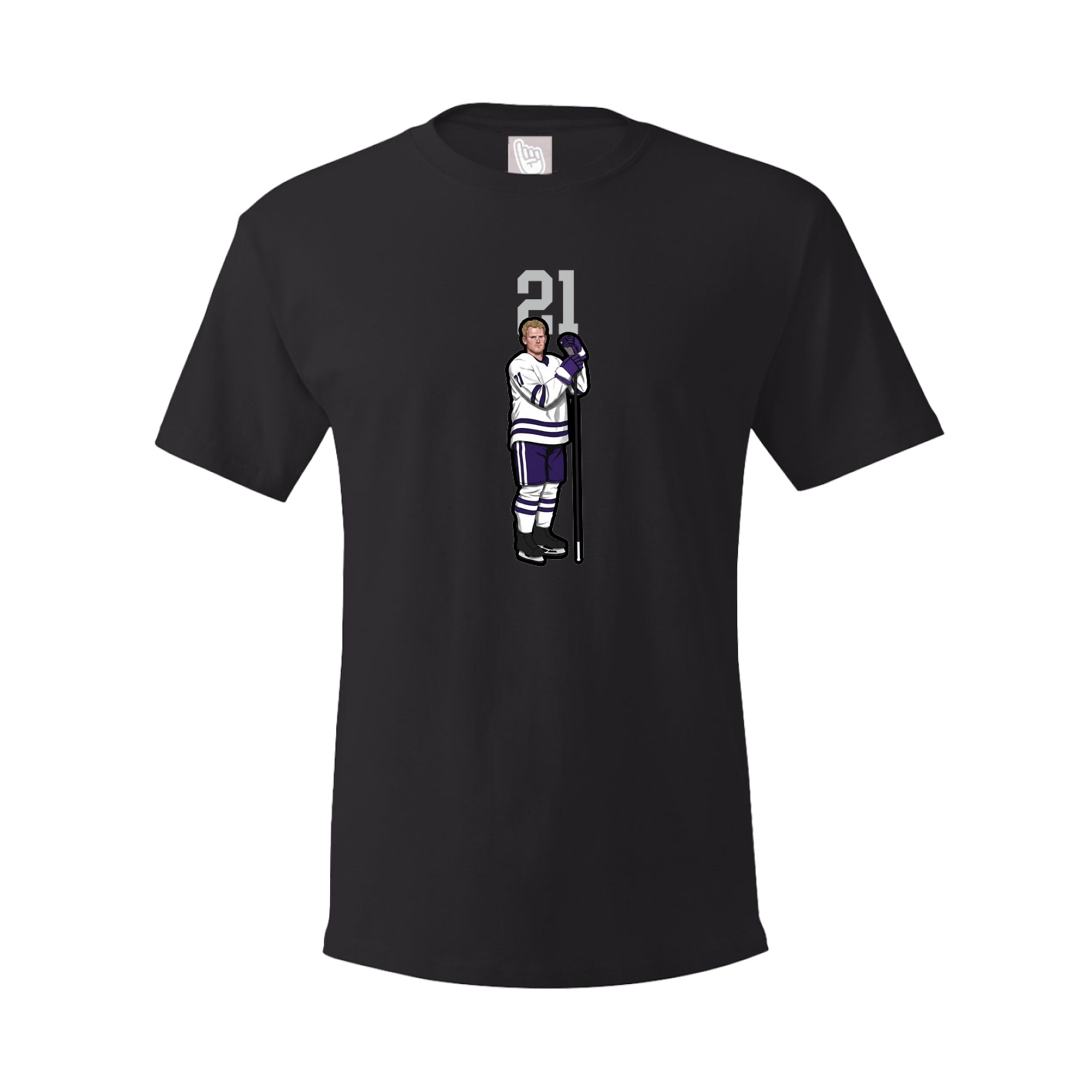 Youth Tee — Number Top in Black