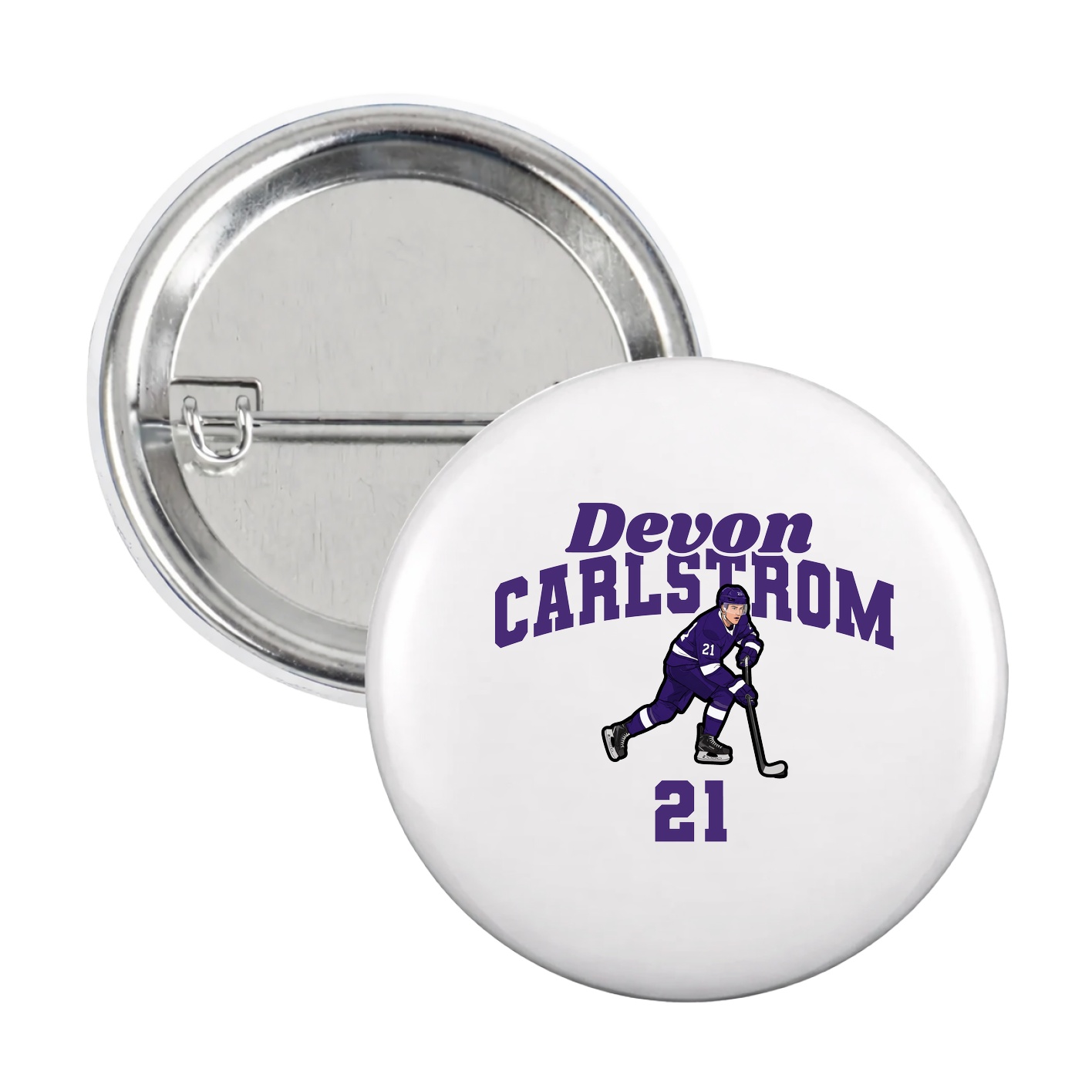 Game Day Button — Signature Arch in White