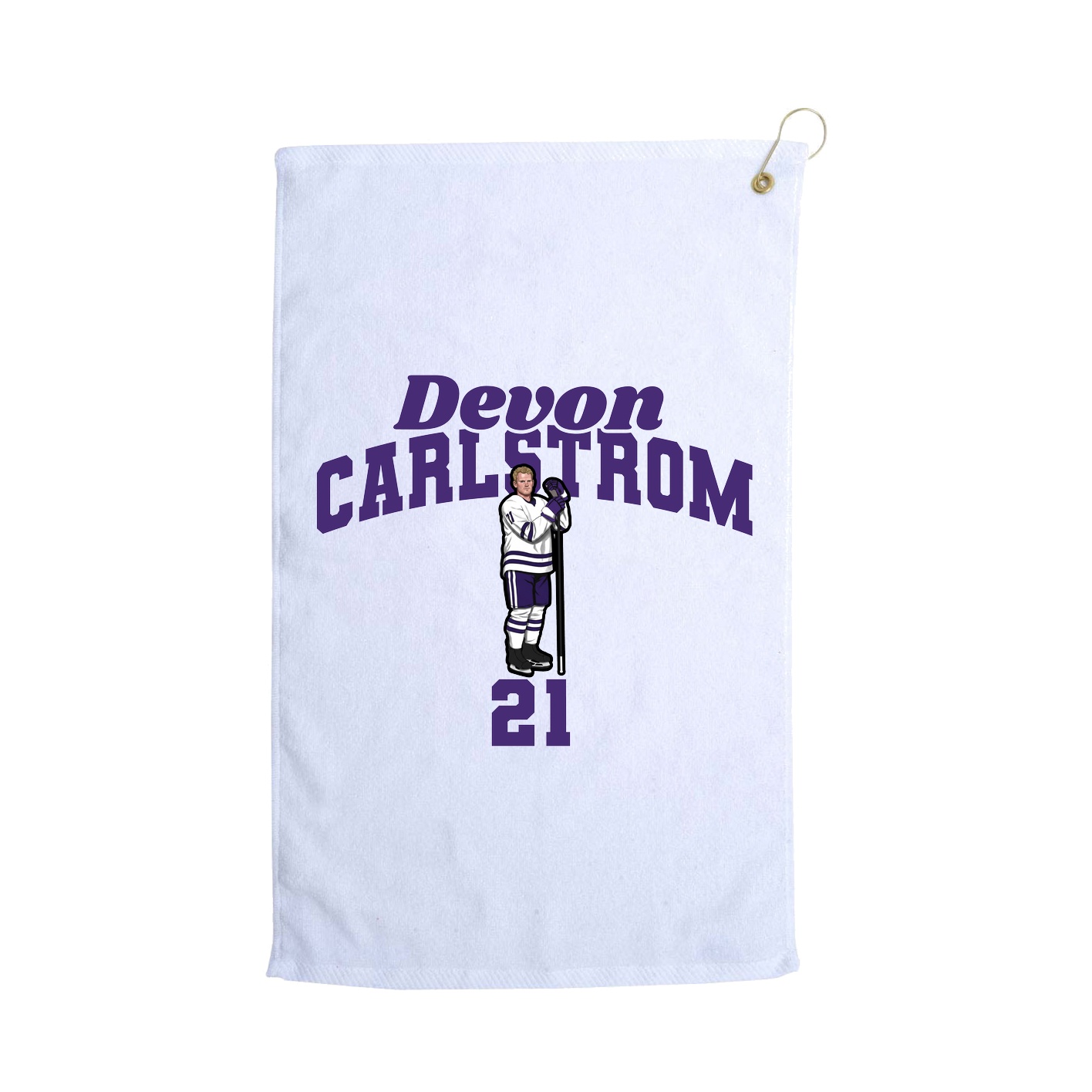 Golf Towel — Signature Arch in White