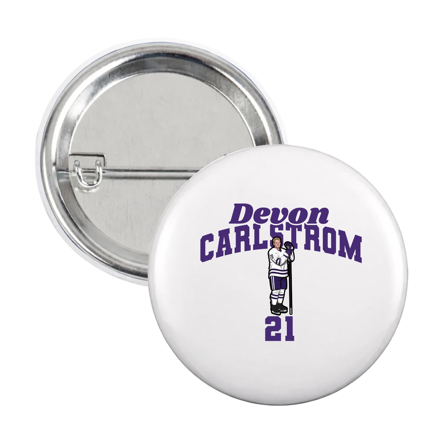 Game Day Button — Signature Arch in White
