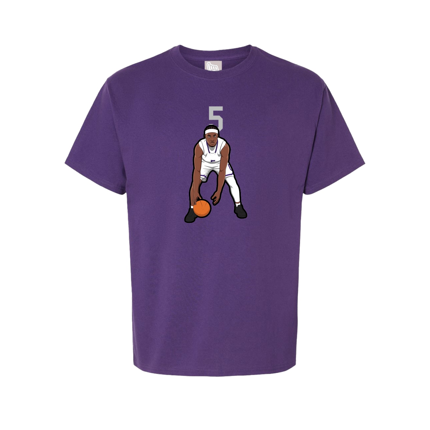 Youth Tee — Number Top in Purple
