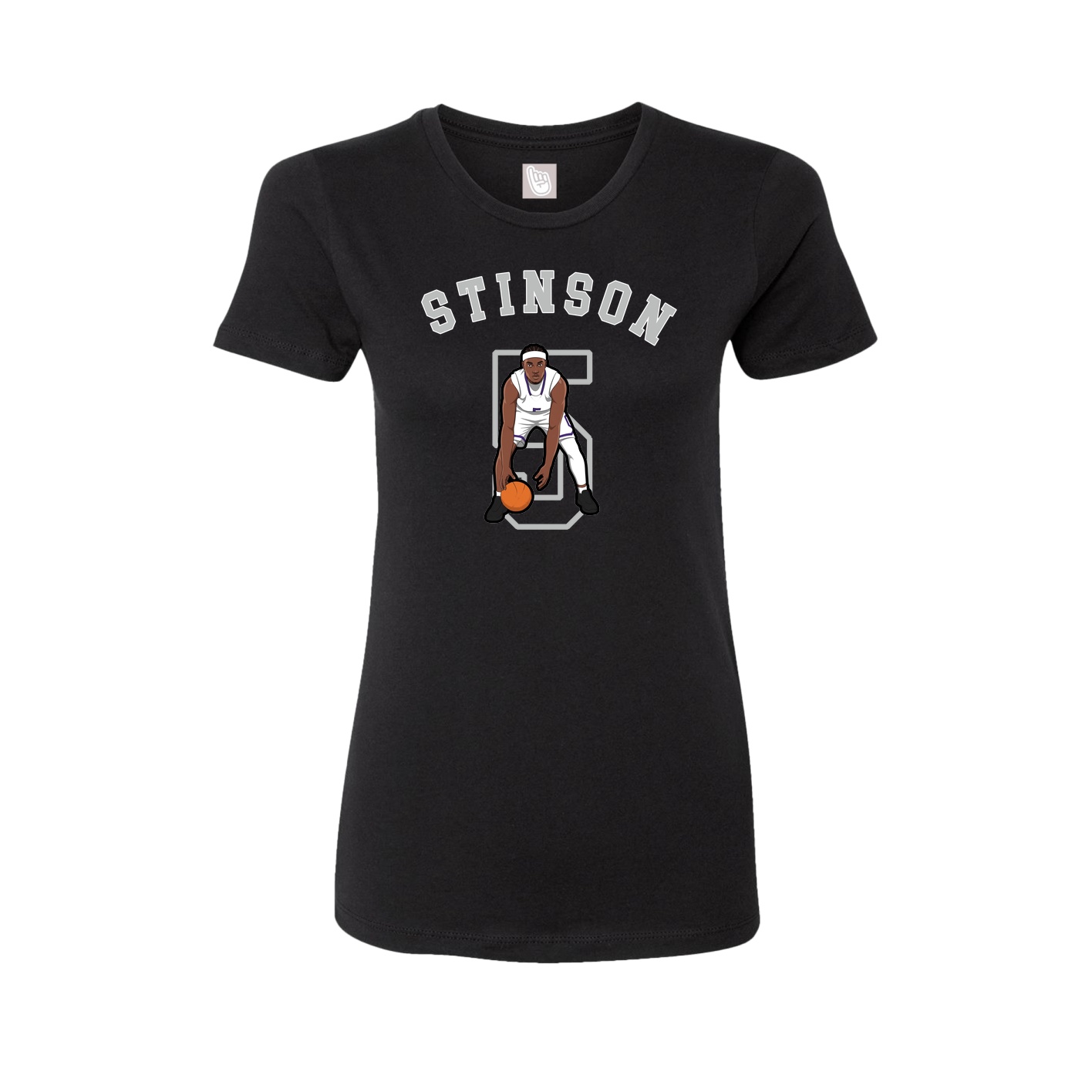 Fitted Women's Tee — Shirsey Arch in Black