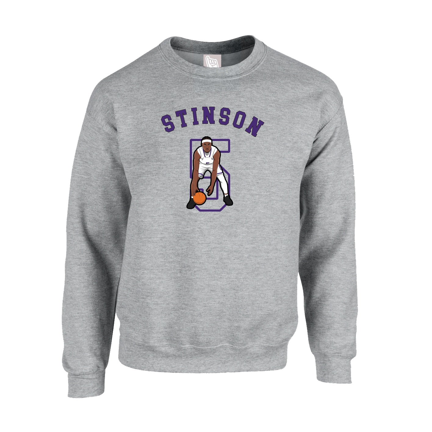 Fleece Crew — Shirsey Arch in Grey