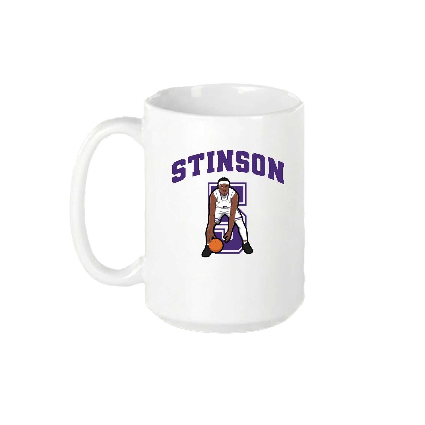 15oz Coffee Mug — Number in White