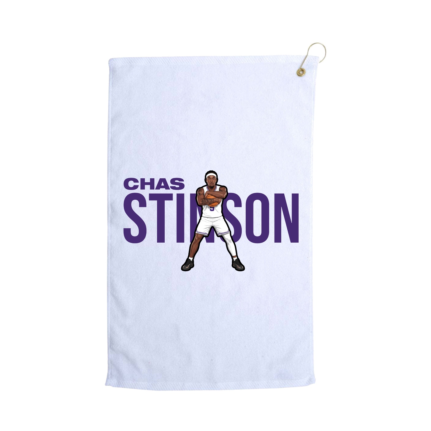 Golf Towel — Player Name in White