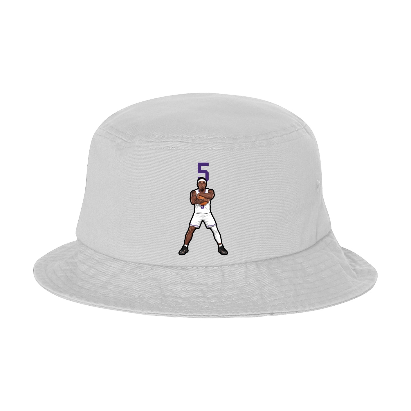Bucket Cap — Number Top in White