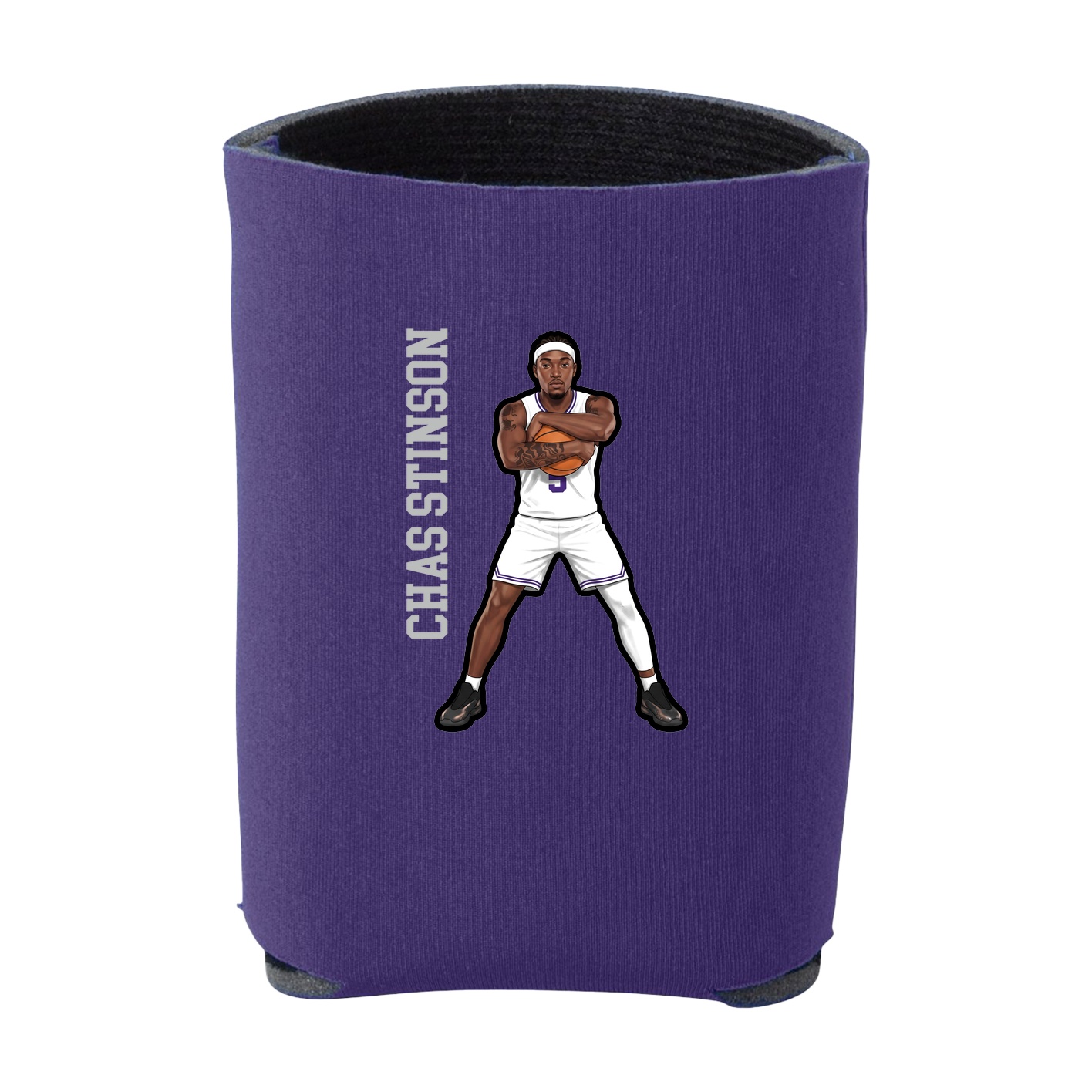 Can Holder — Name Vertical in Purple