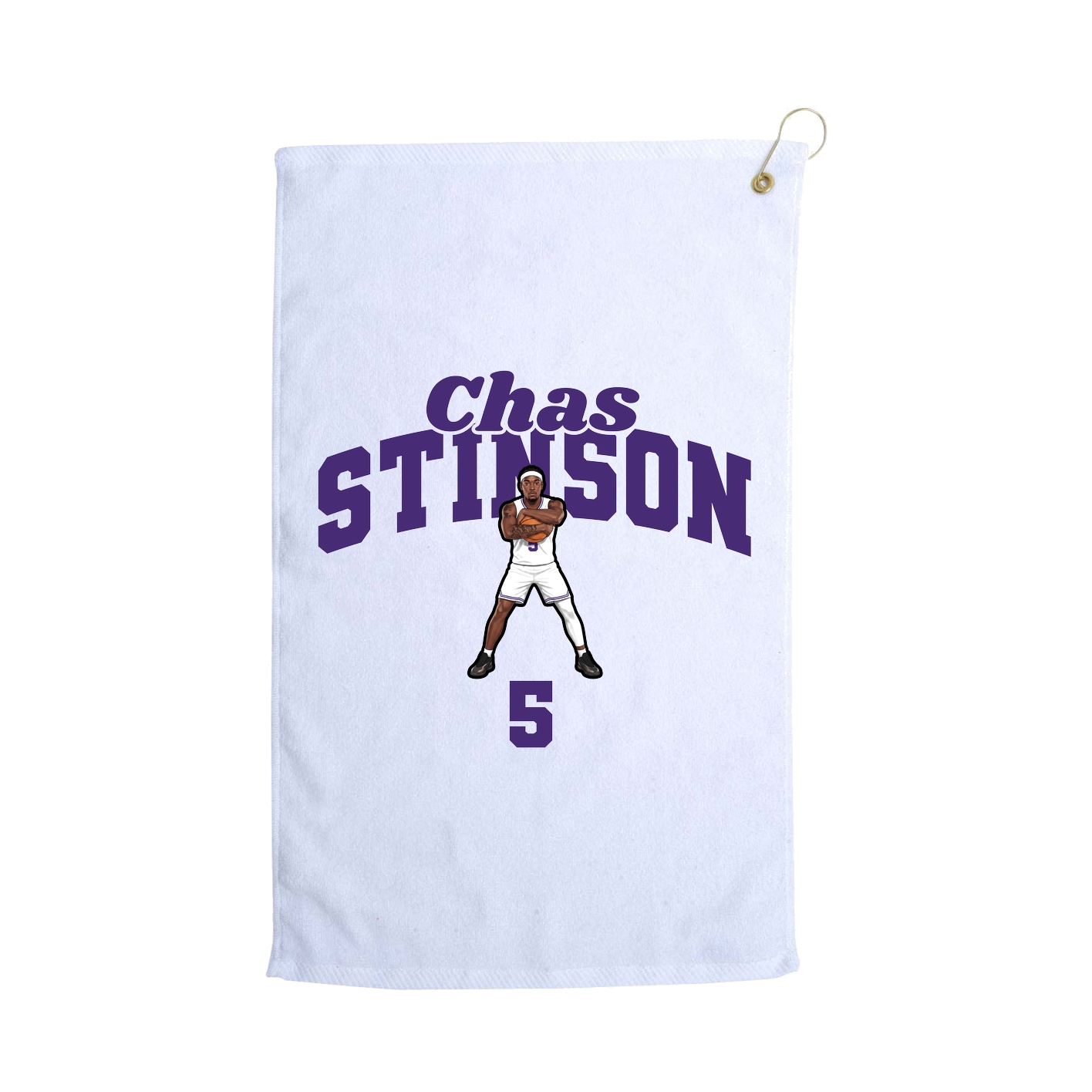 Golf Towel — Signature Arch in White