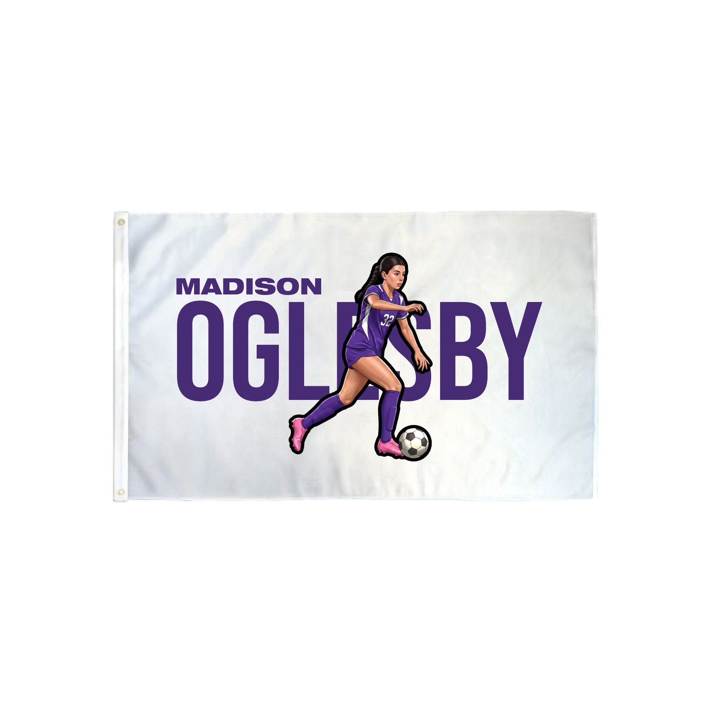 3x5 Flag — Player Name in Classic