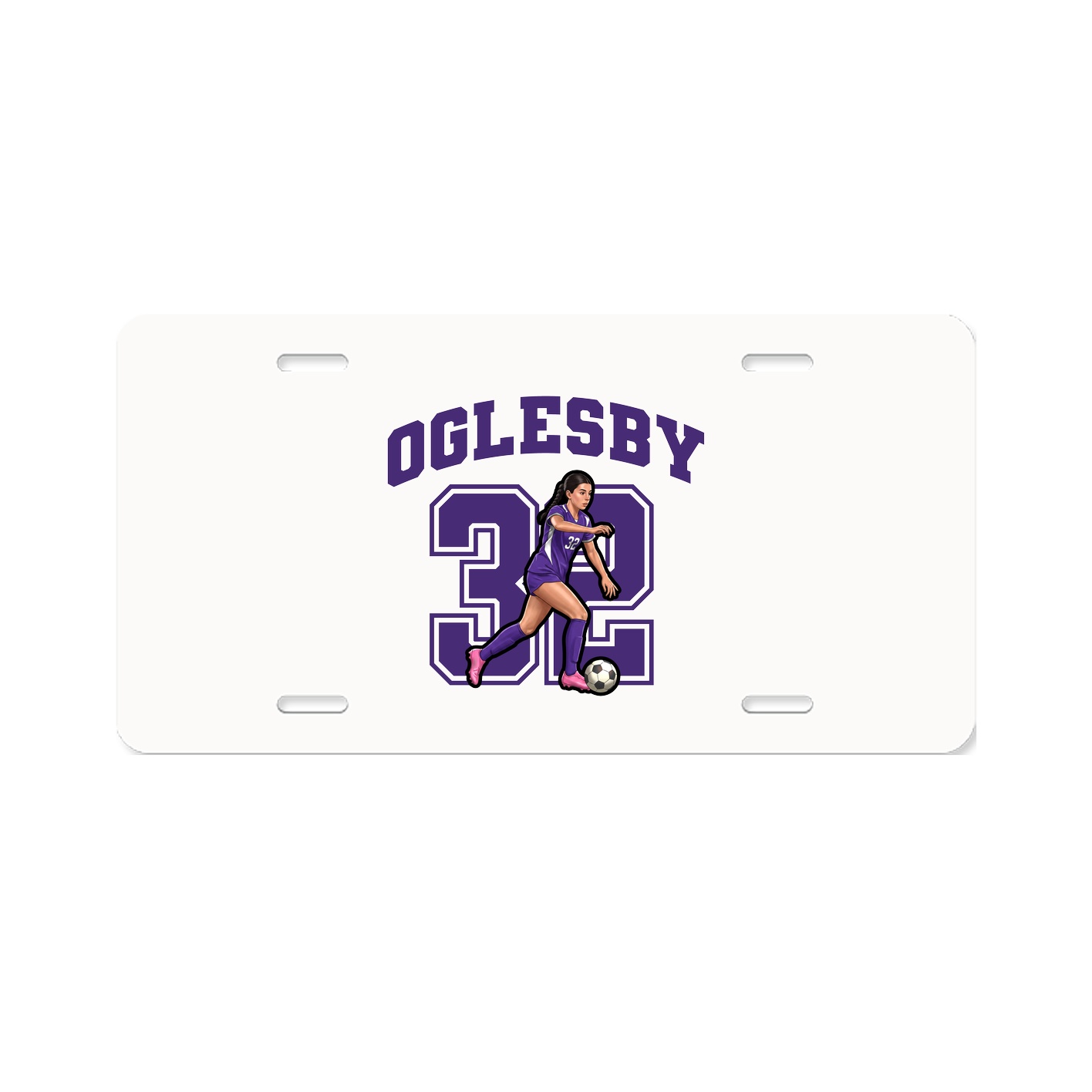 License Plate — Number in Classic