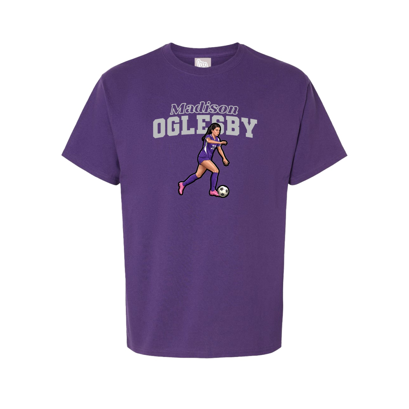 Tee — Name Arch in Purple