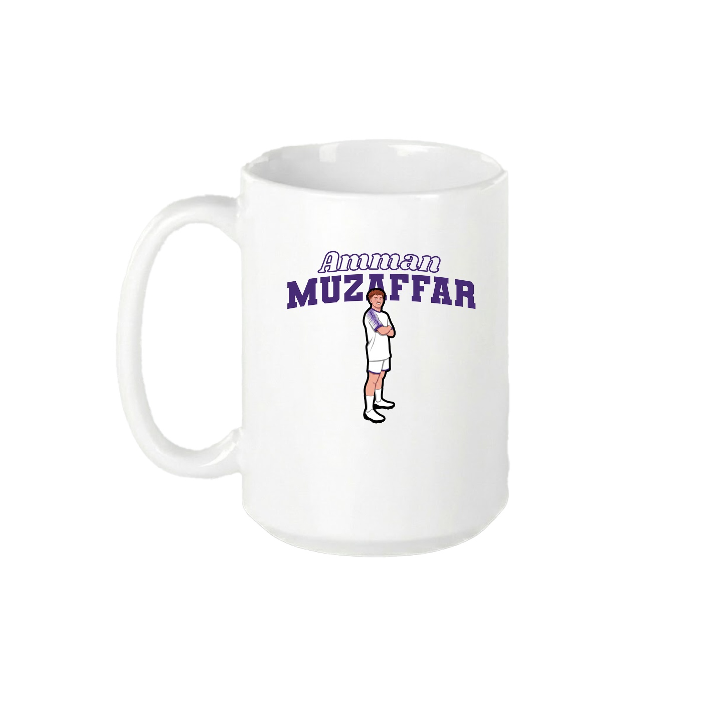 15oz Coffee Mug — Name Arch in White