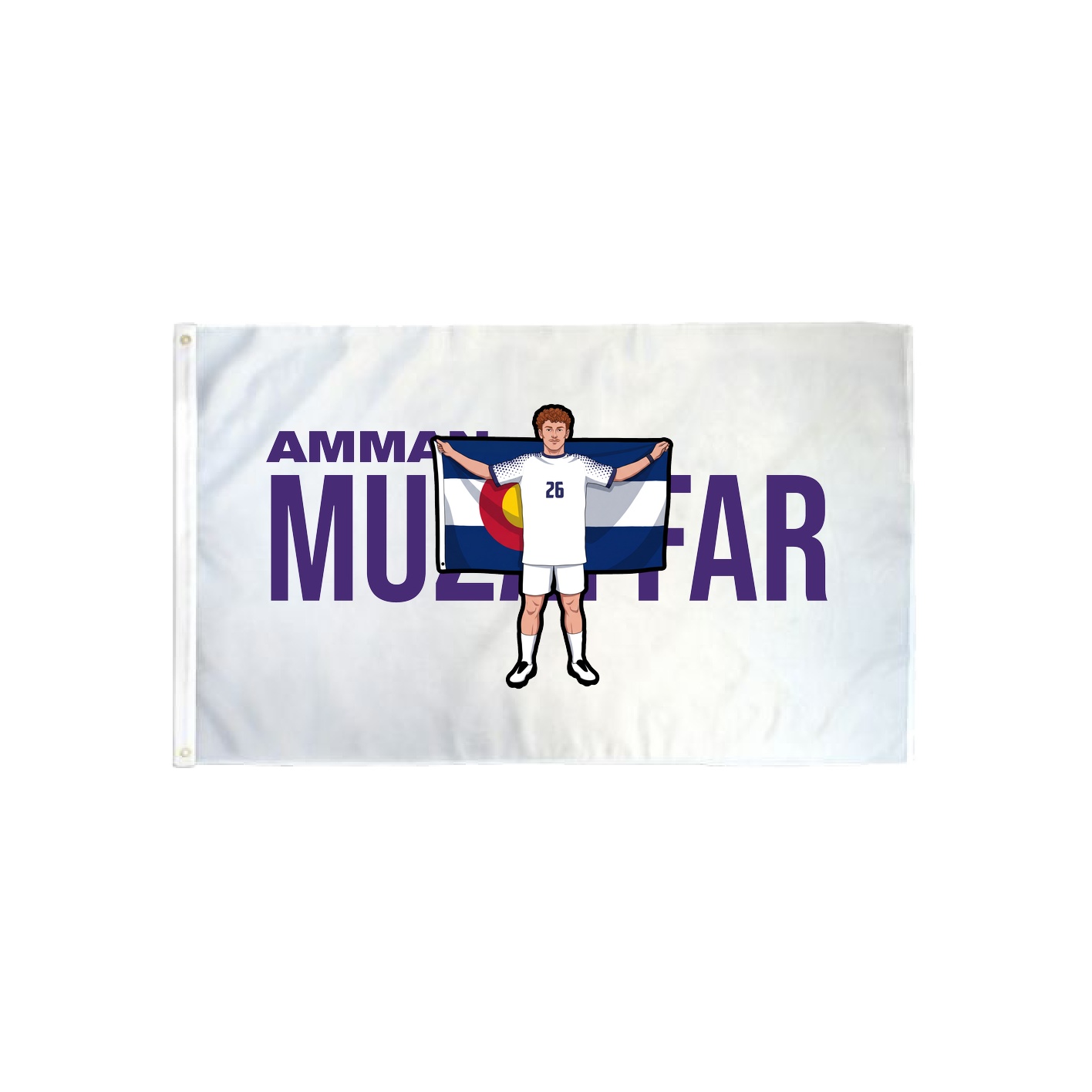 3x5 Flag — Player Name in Classic