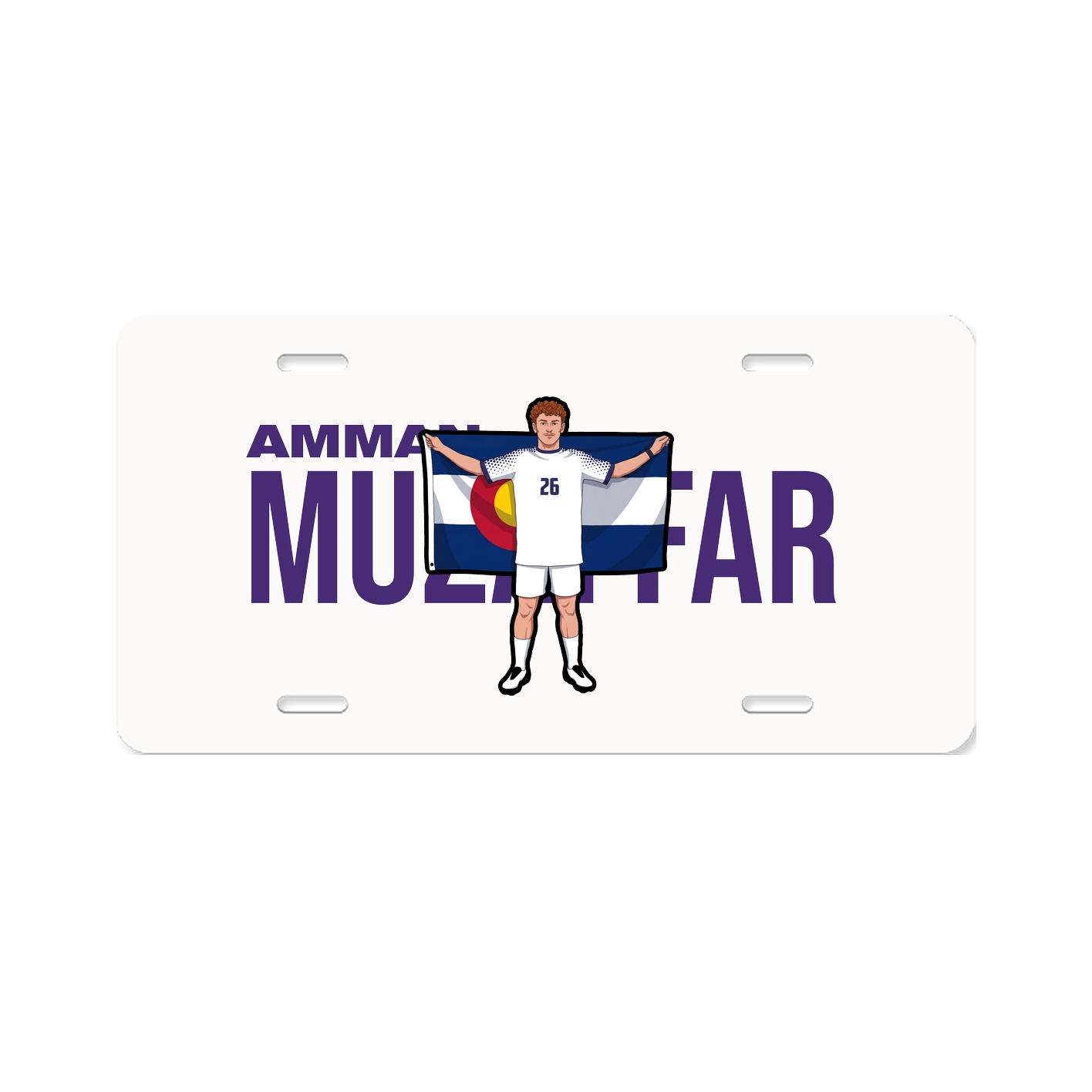 License Plate — Player Name in Classic