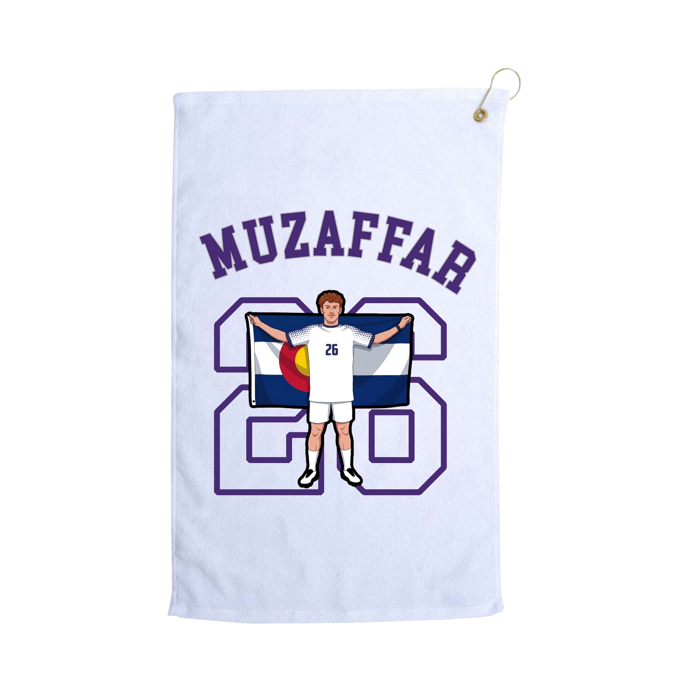 Golf Towel — Shirsey Arch in White