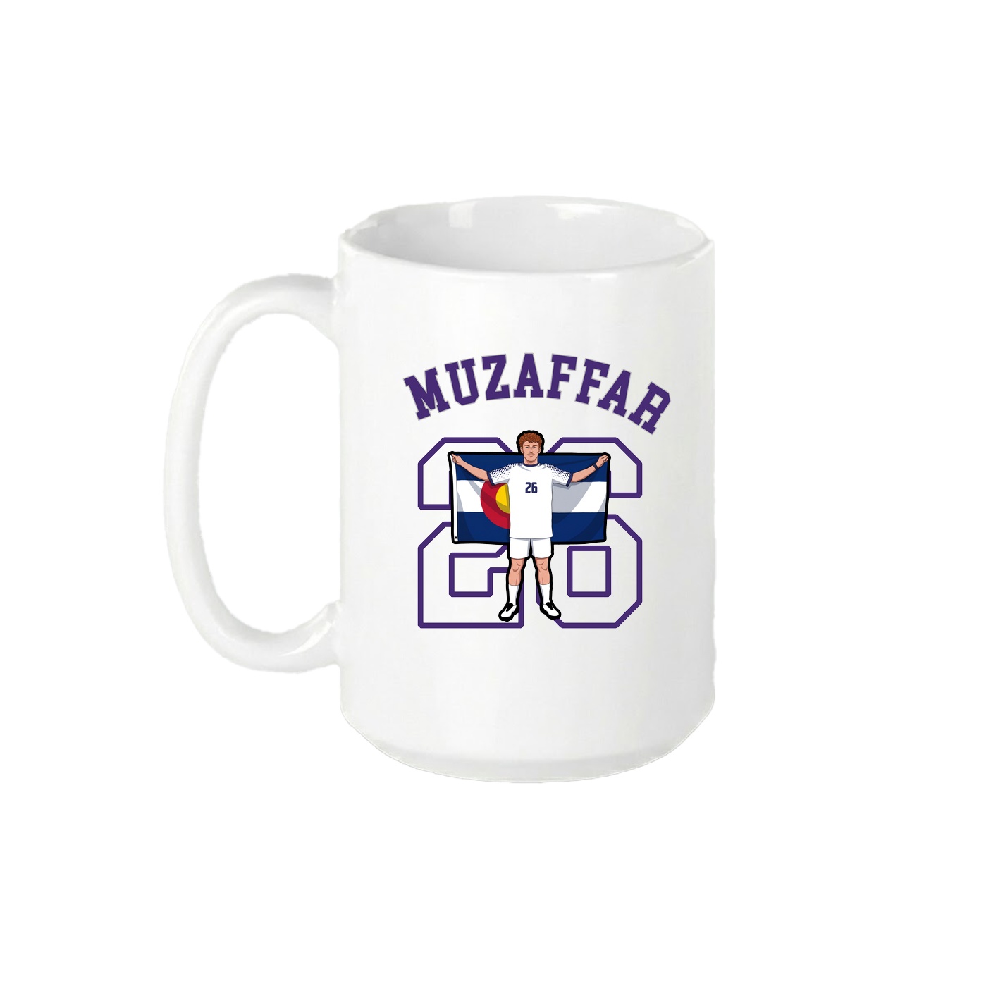 15oz Coffee Mug — Shirsey Arch in White