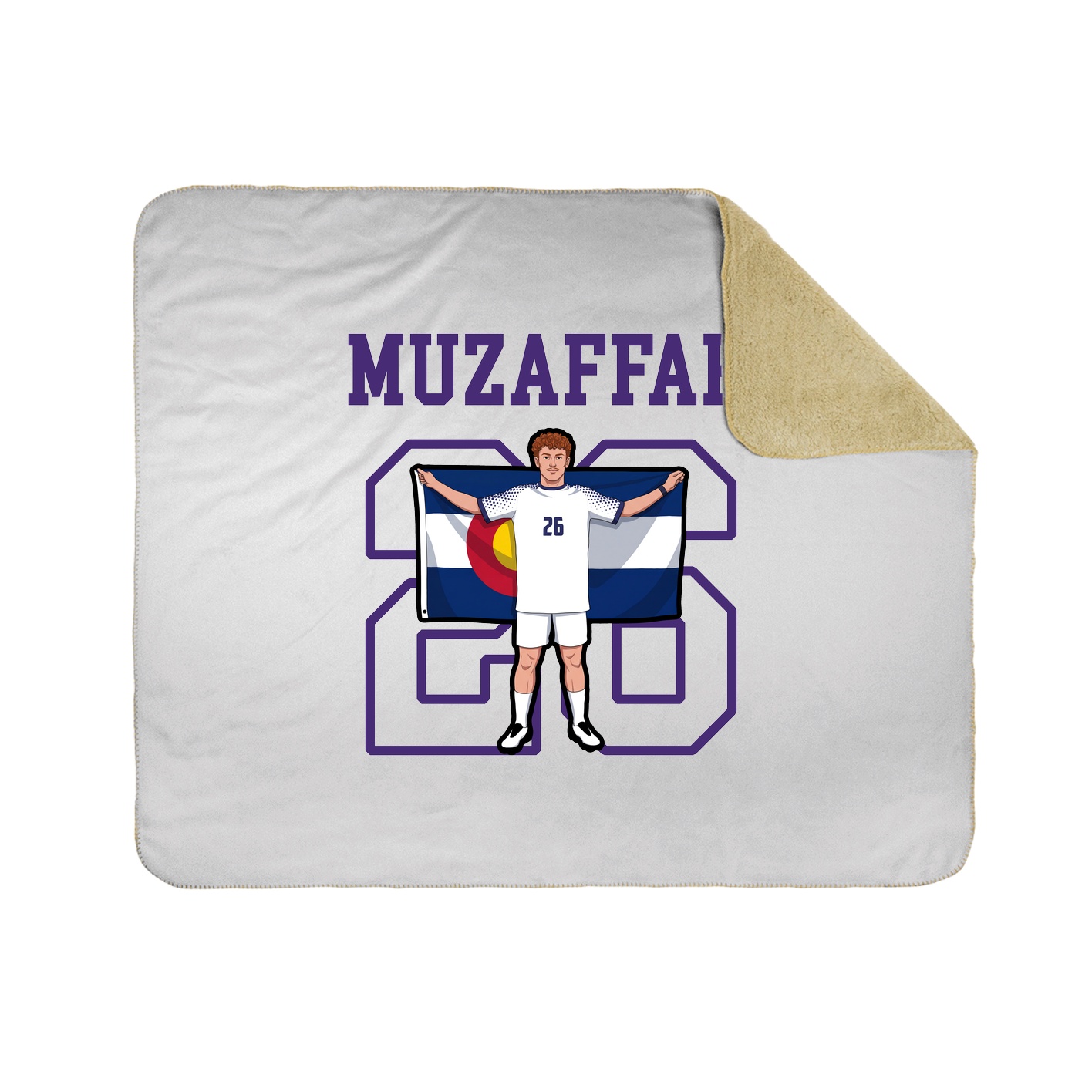 Throw Blanket — Shirsey in White