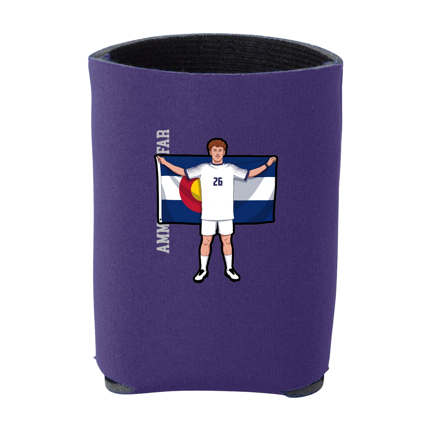 Can Holder — Name Vertical in Purple