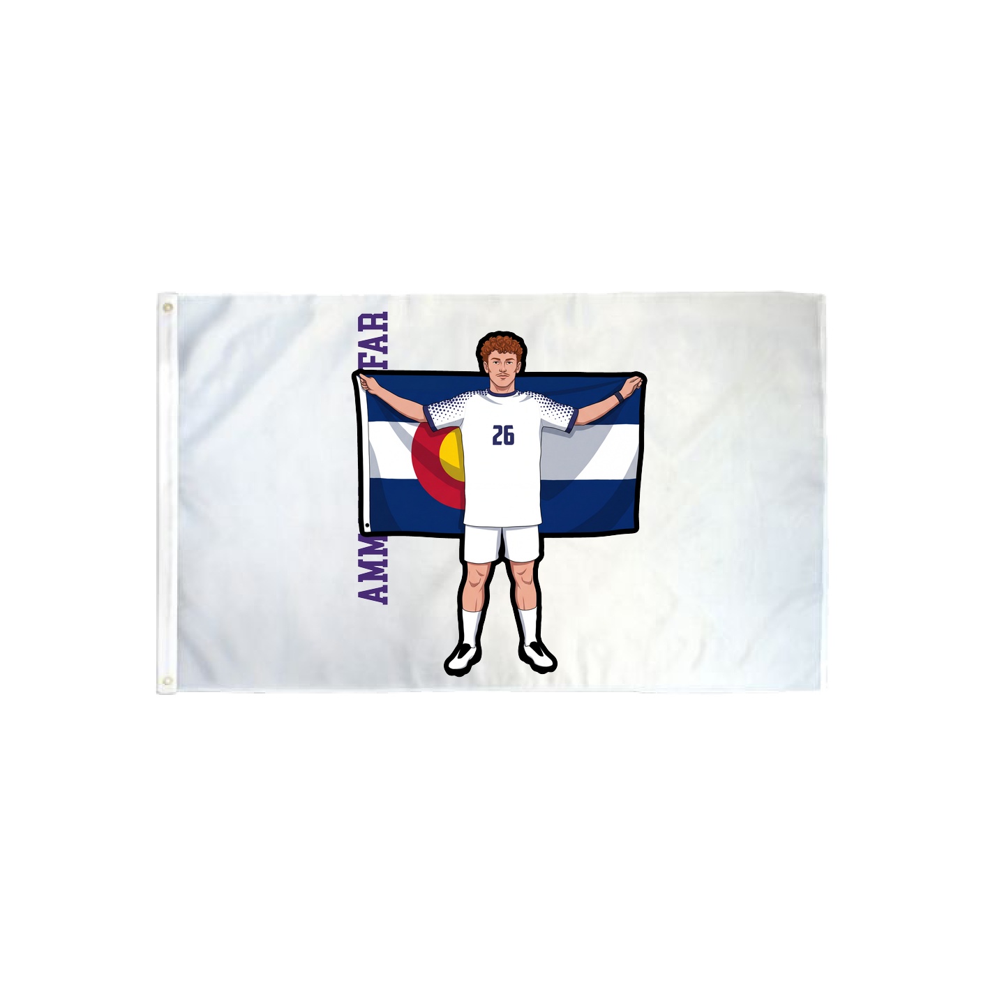 3x5 Flag — Name Vertical in Classic