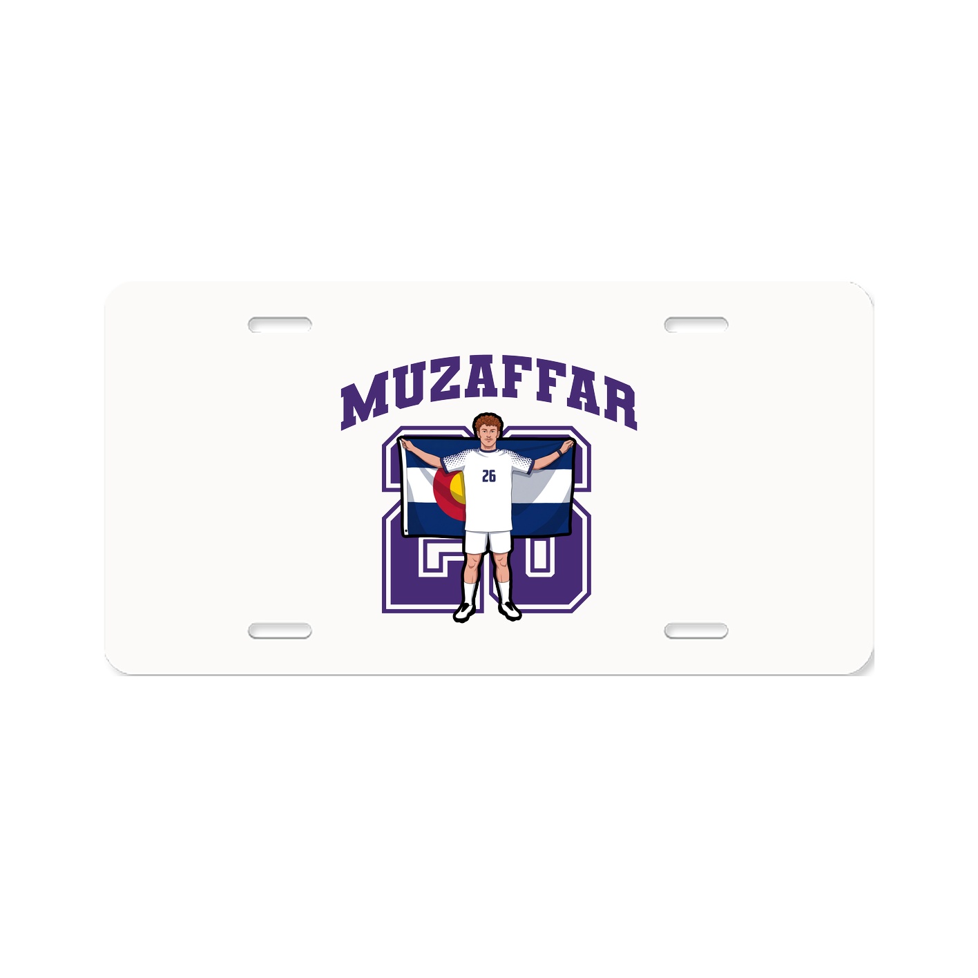 License Plate — Number in Classic
