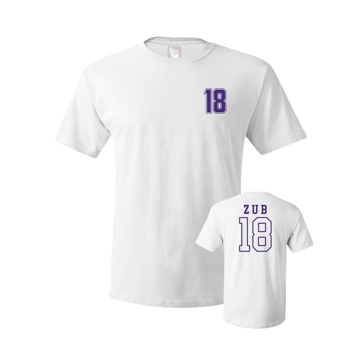 Youth Tee — Chest Back in White