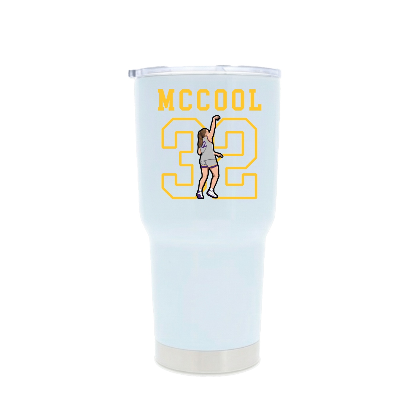 30oz Stainless Steel Tumbler — Shirsey in White