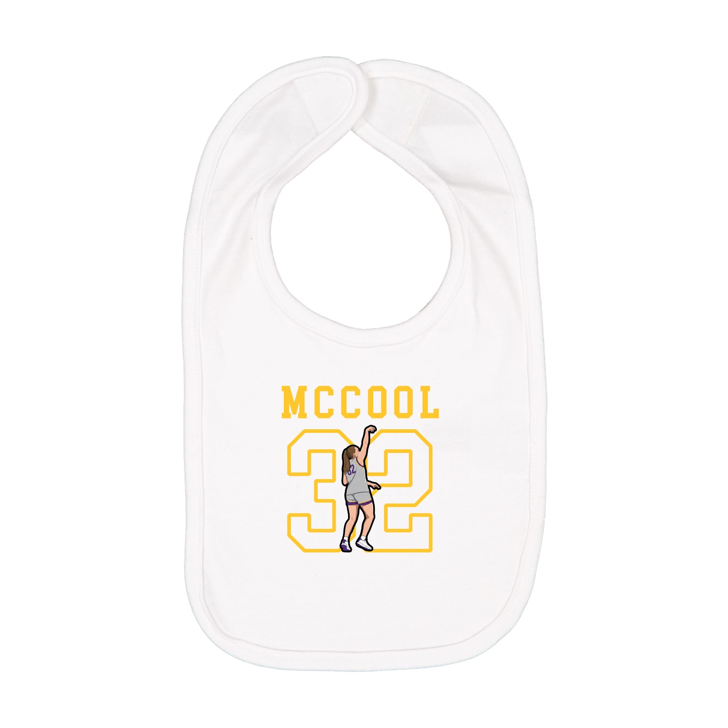 Infant Bib — Shirsey in White