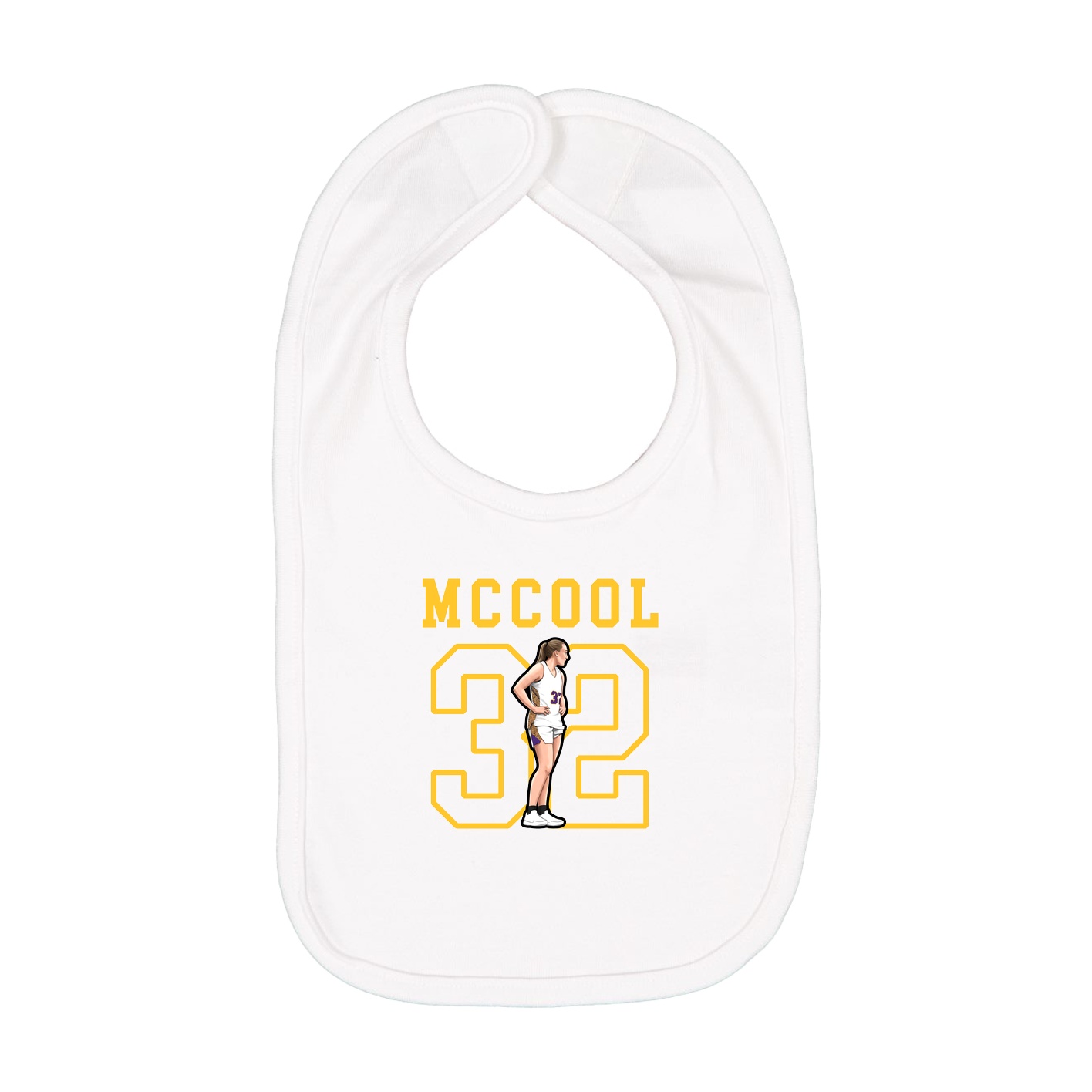Infant Bib — Shirsey in White