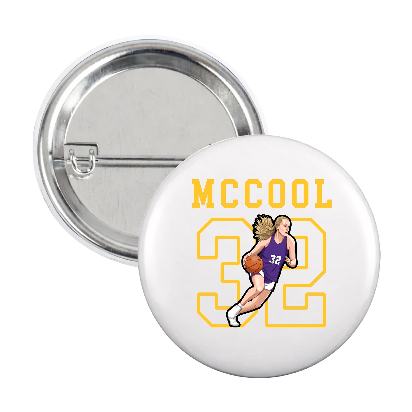 Game Day Button — Shirsey in White