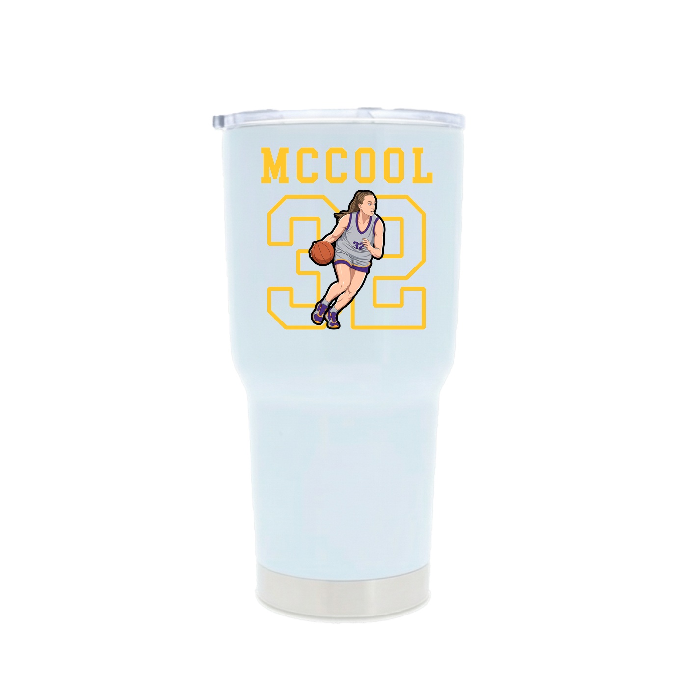 30oz Stainless Steel Tumbler — Shirsey in White