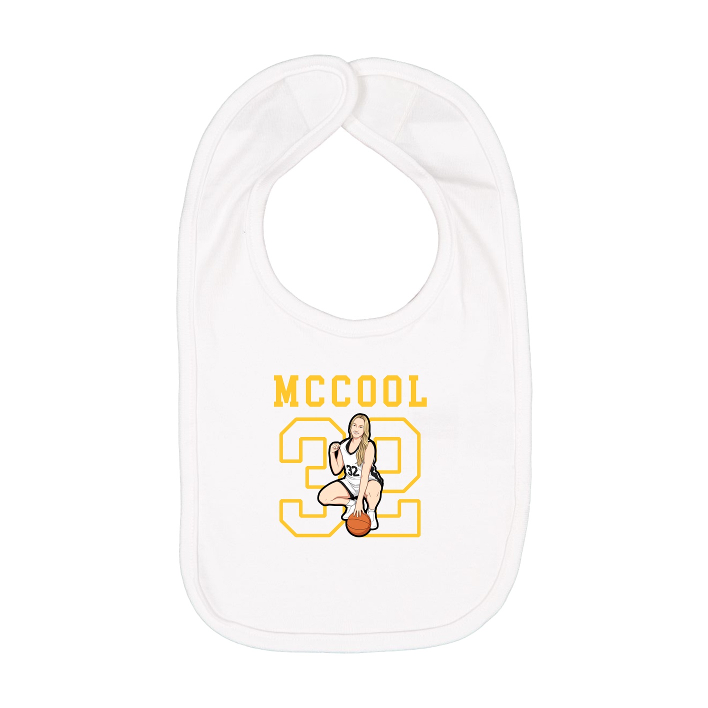 Infant Bib — Shirsey in White