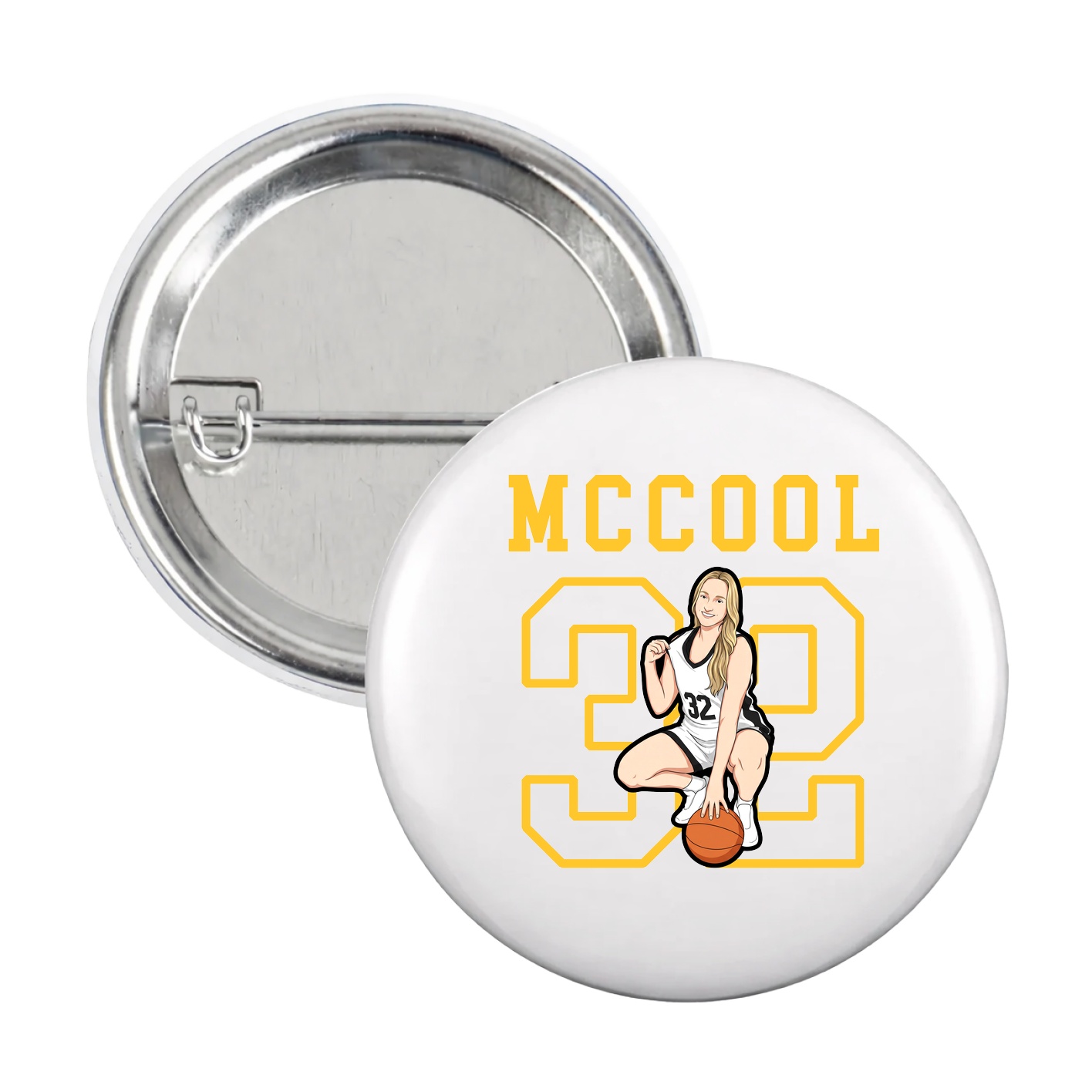Game Day Button — Shirsey in White
