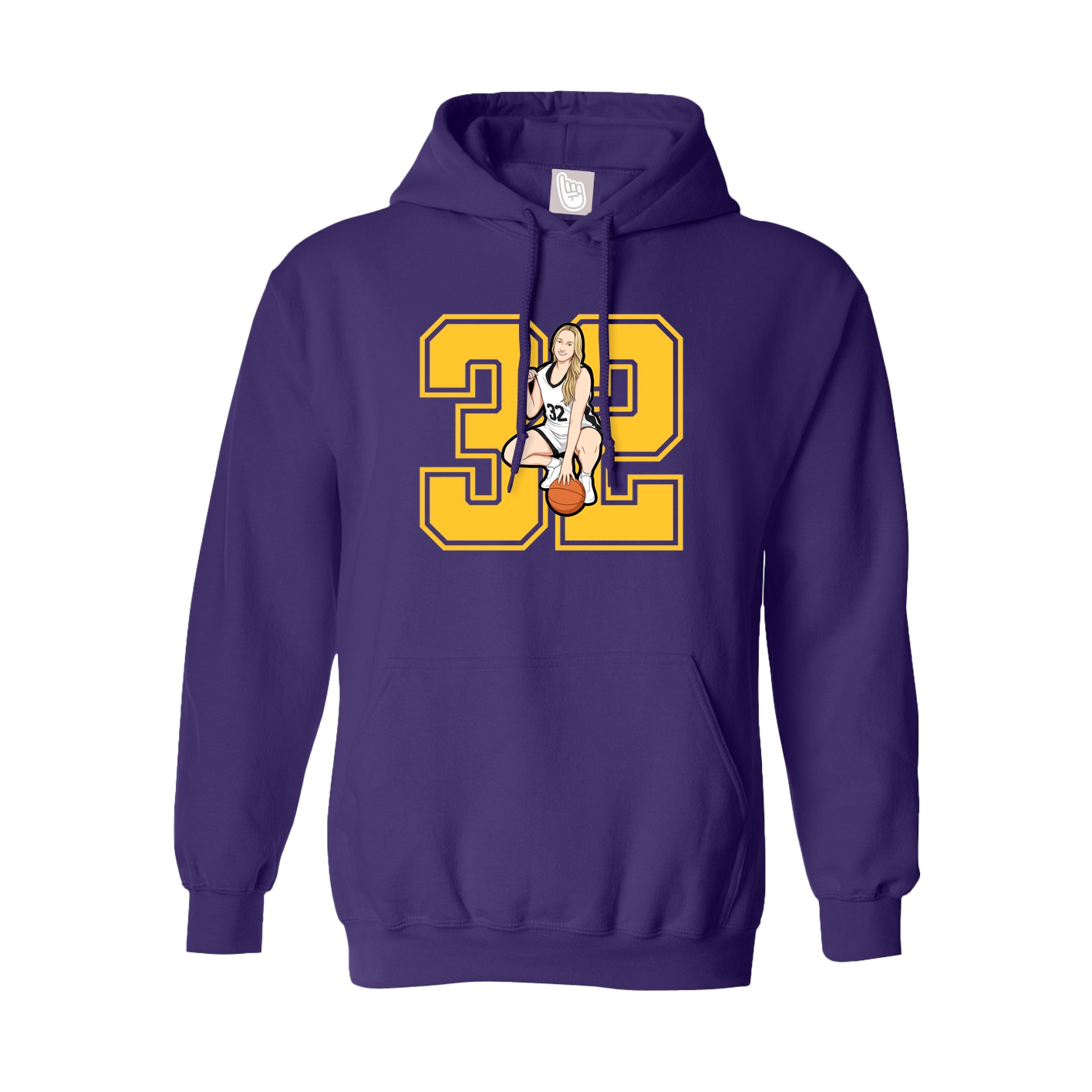 Hoodie — Number in Purple