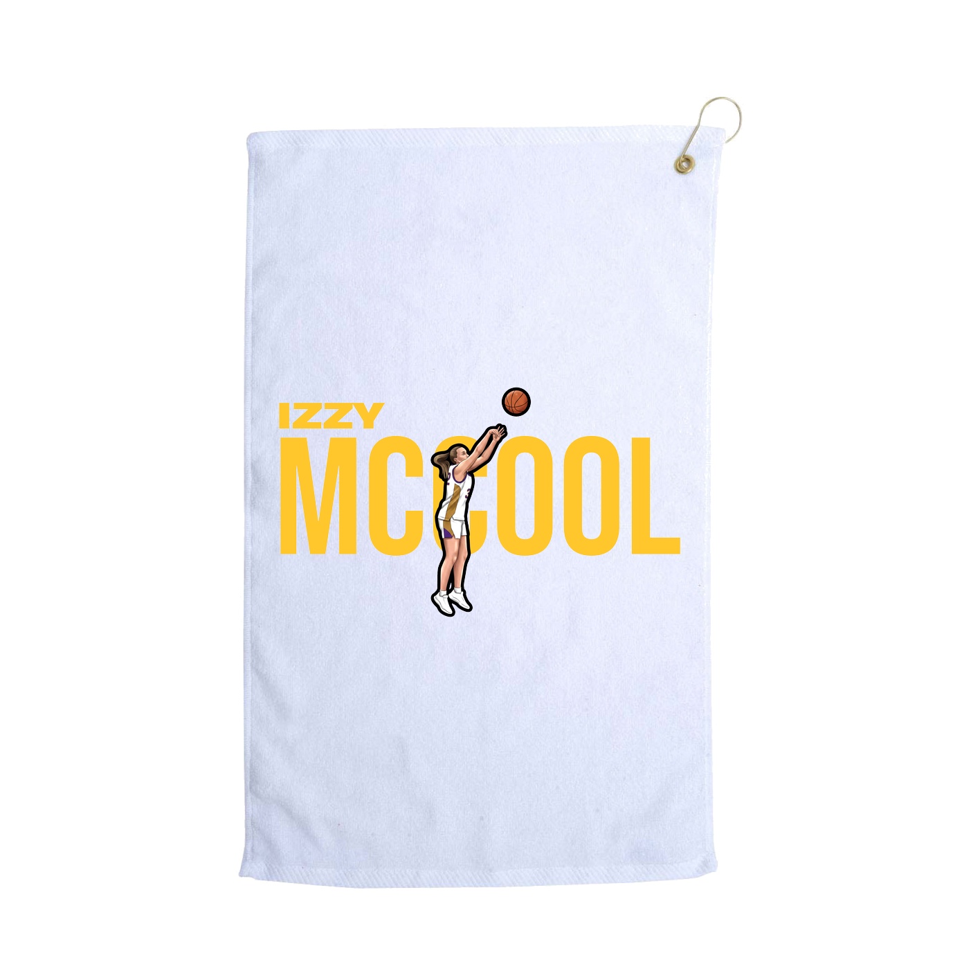Golf Towel — Player Name in White
