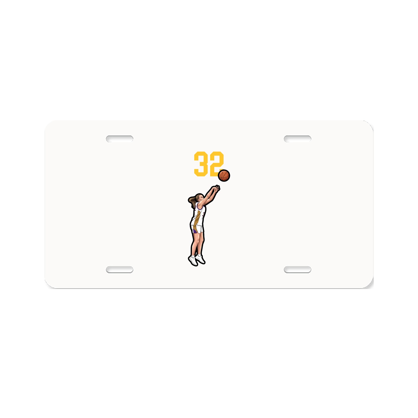 License Plate — Number Top in Classic