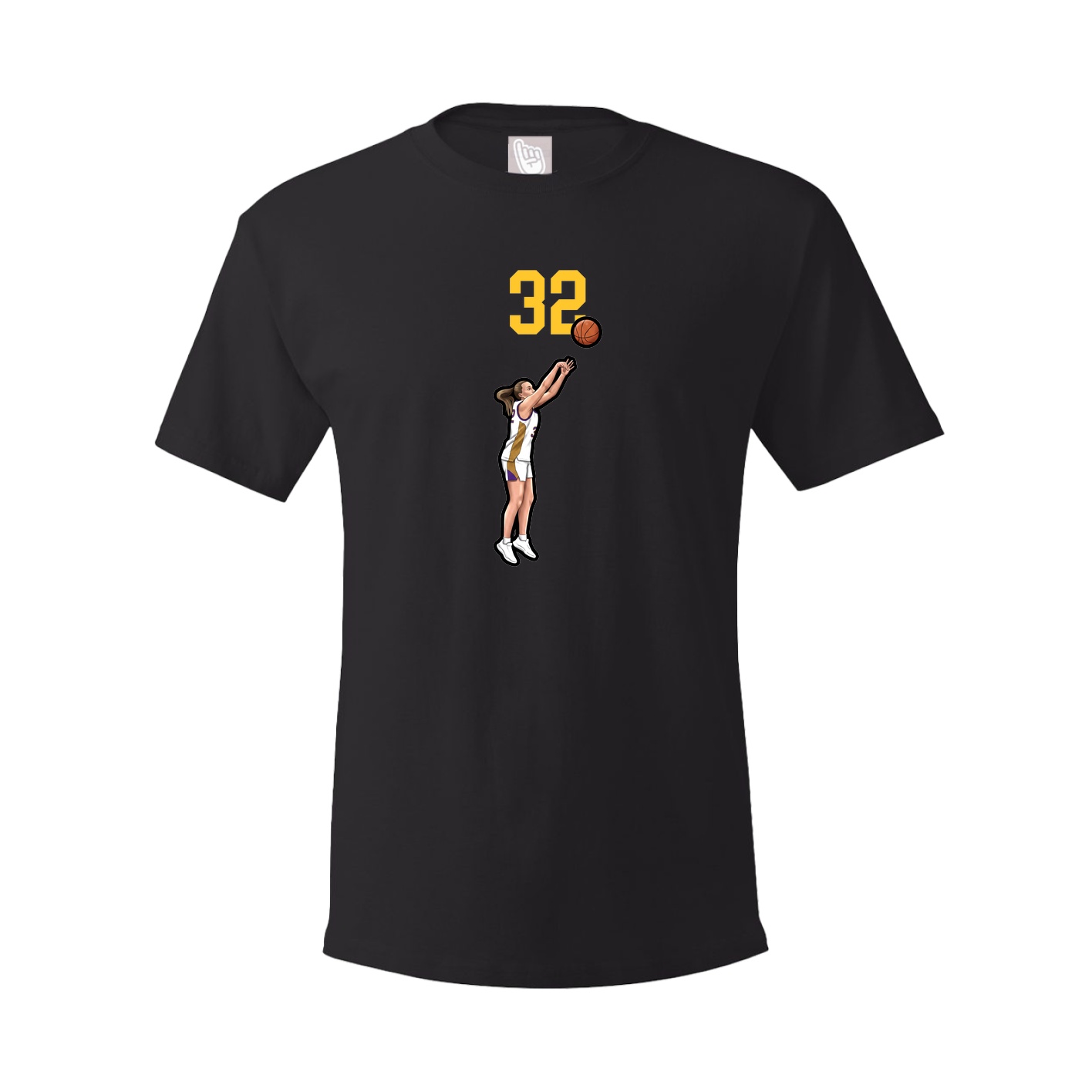 Youth Tee — Number Top in Black